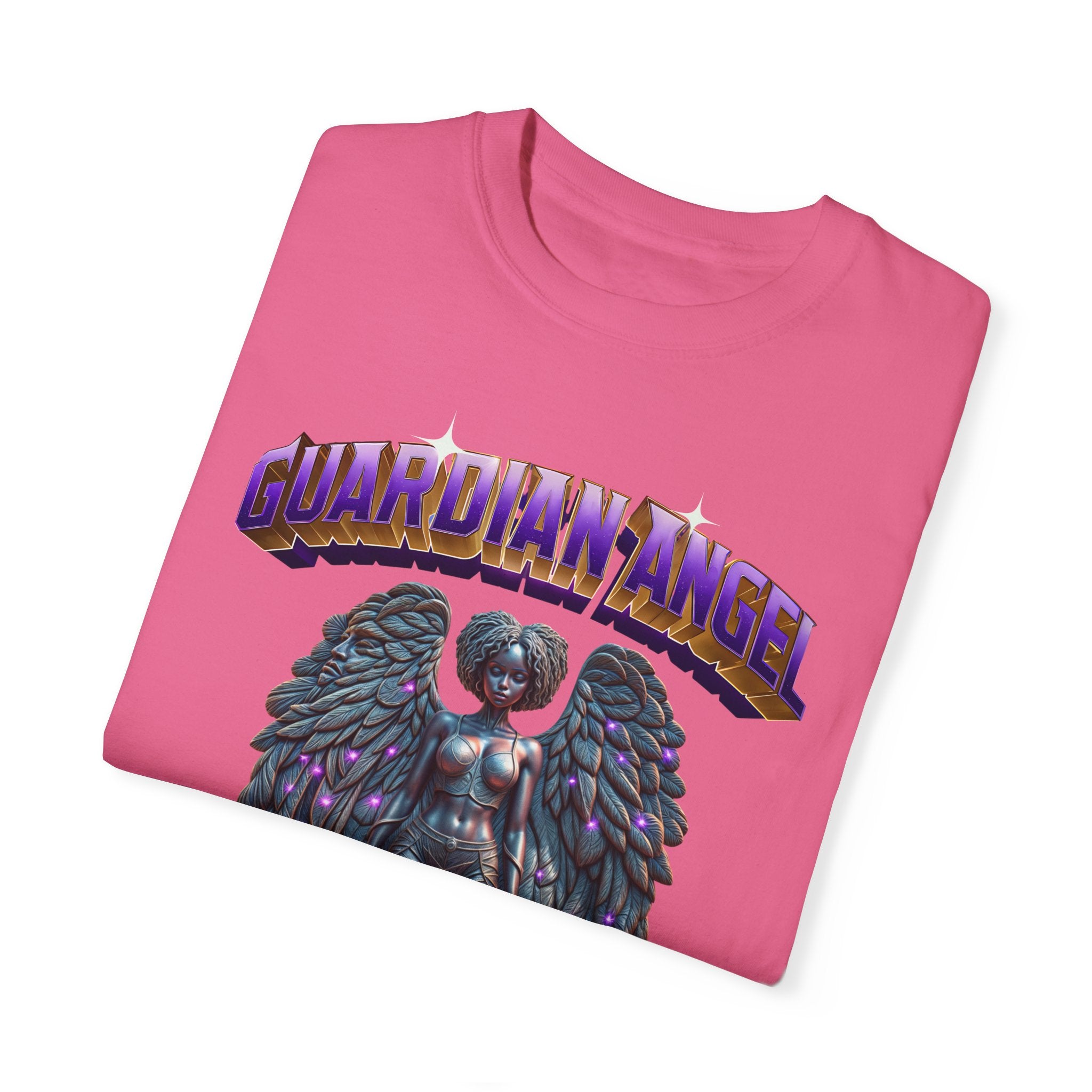 Unisex Garment-Dyed T-shirt With the title Guardian Angel - Angel Body