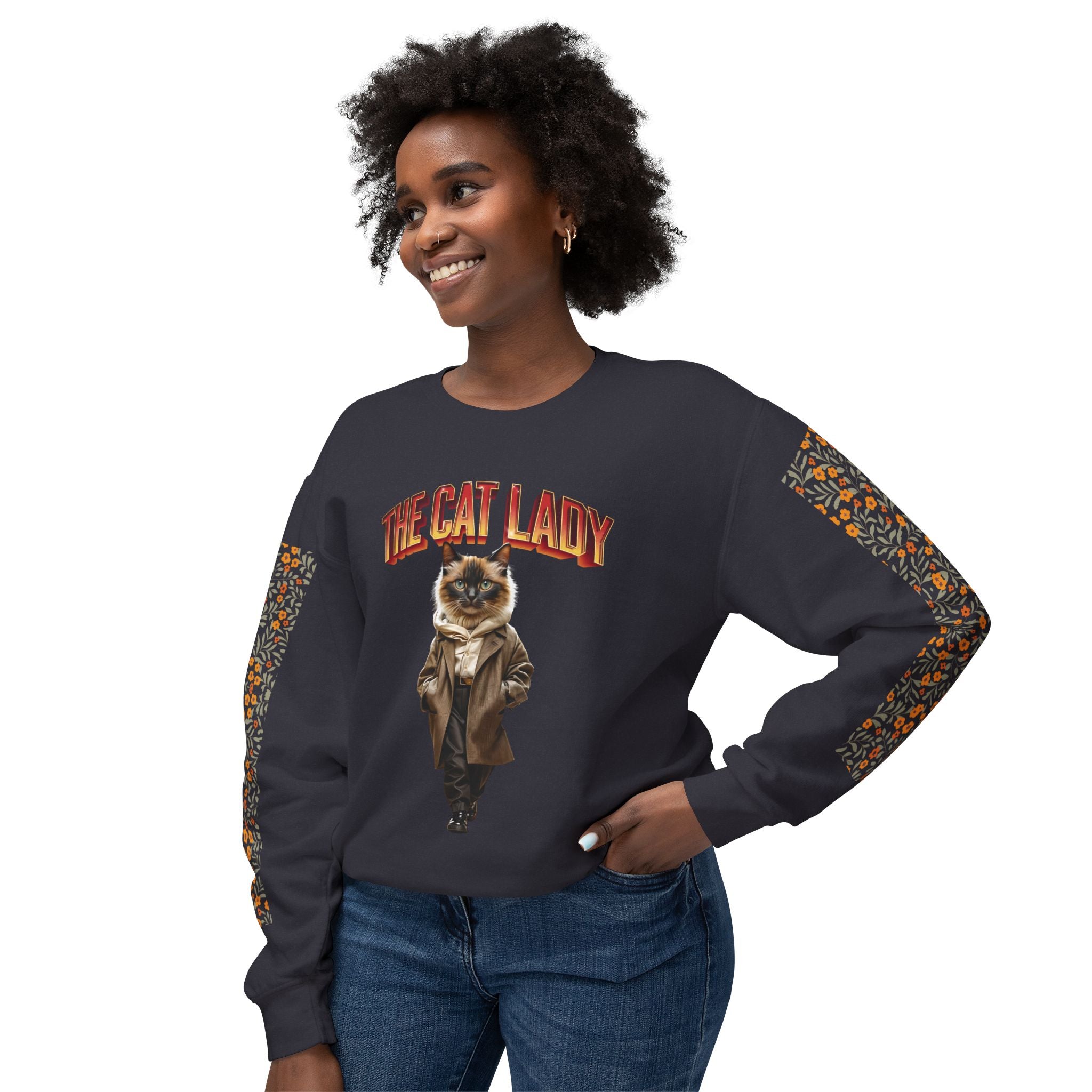 Unisex Lightweight Crewneck Sweatshirt - Angel Body