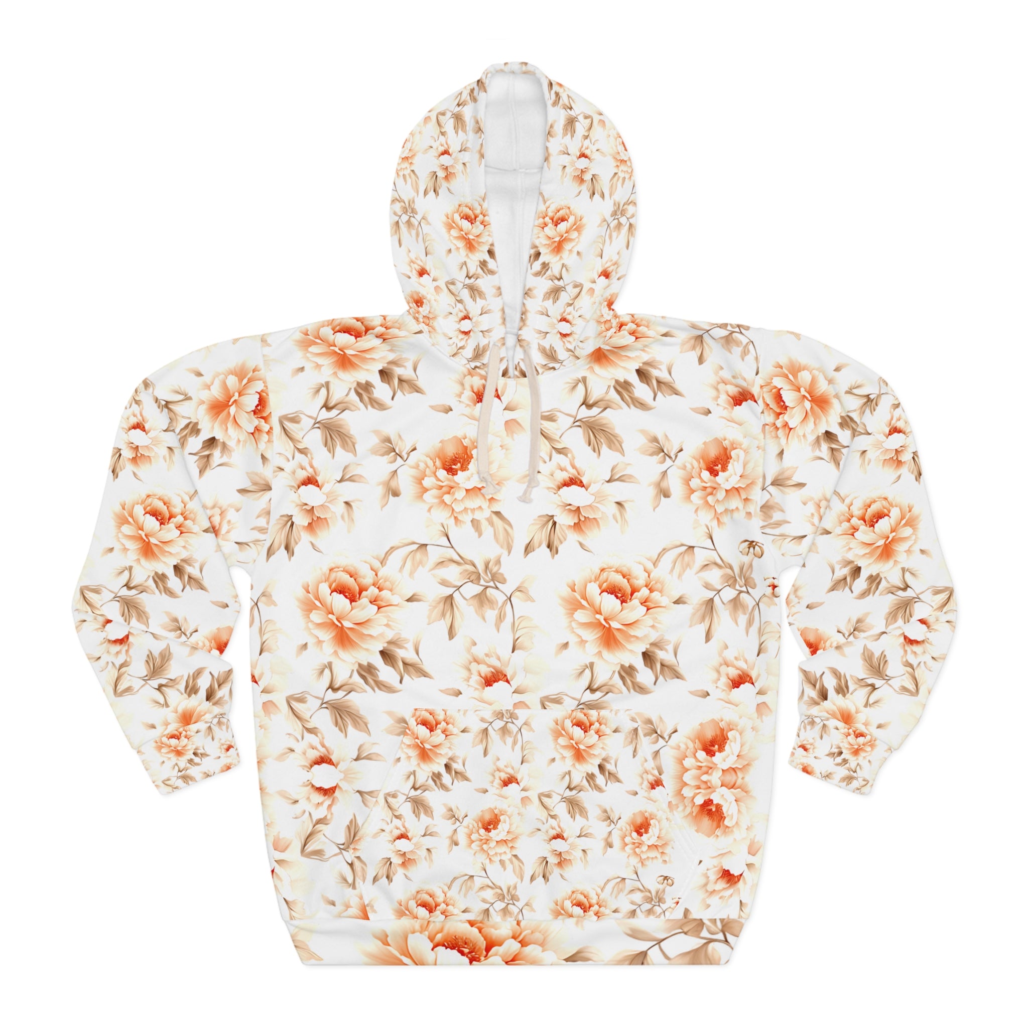 Floral Elegance 2 Unisex Pullover Hoodie - Cozy Spring Comfort - Angel Body