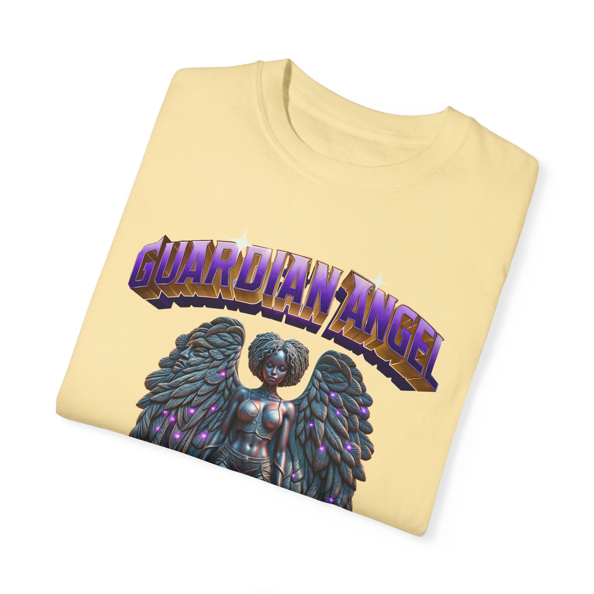Unisex Garment-Dyed T-shirt With the title Guardian Angel - Angel Body