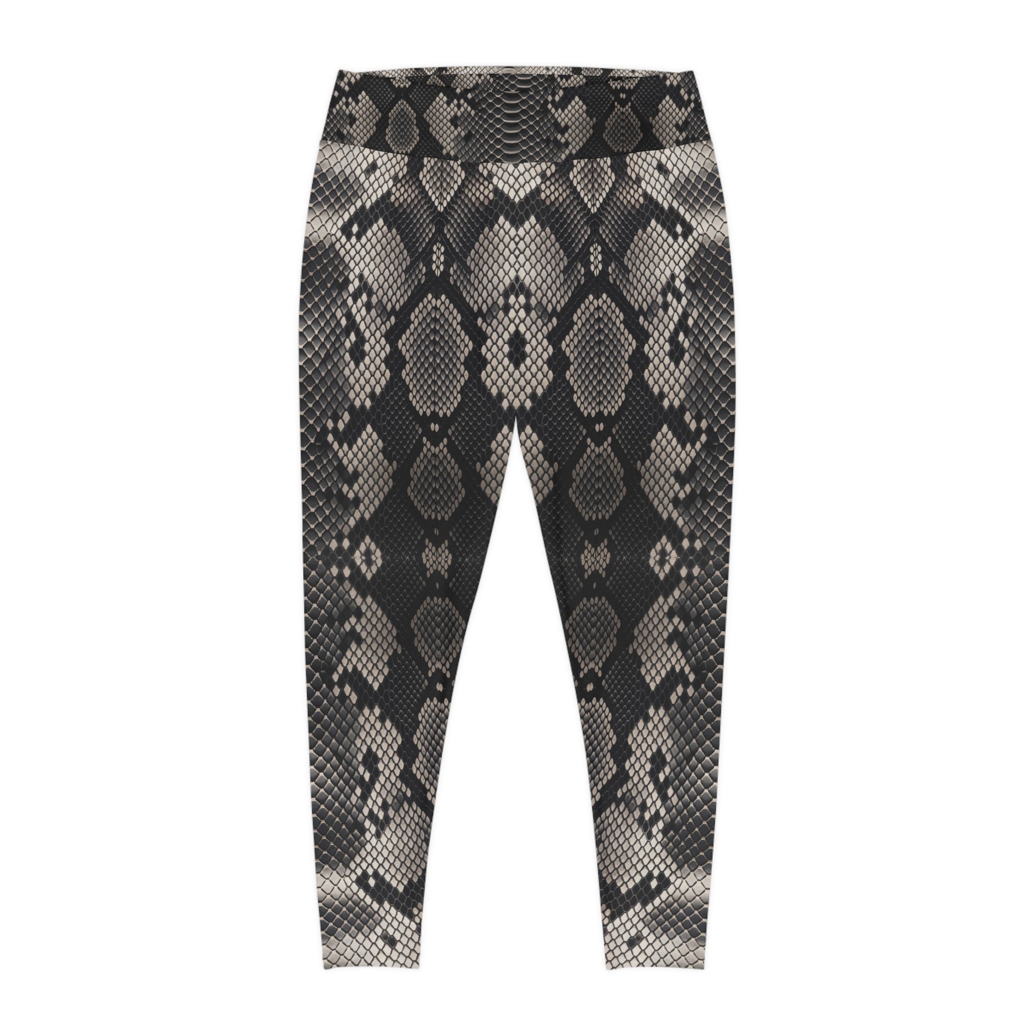 Stylish Plus Size Snake Print Leggings for Comfort and Confidence - Angel Body