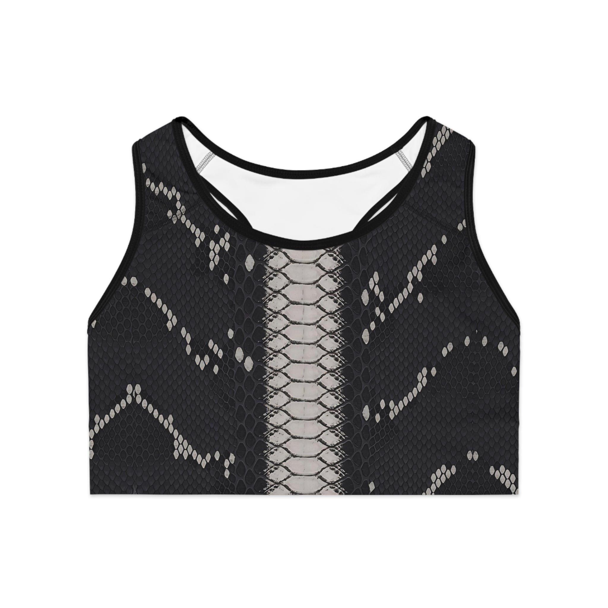 Stylish Snake Print Sports Bra for Active Women | Fitness & Yoga Gear