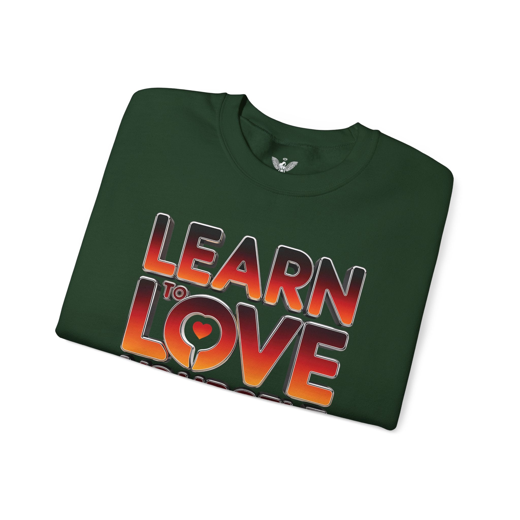 Learn to Love Yourself 2025 Crewneck Sweatshirt - Angel Body