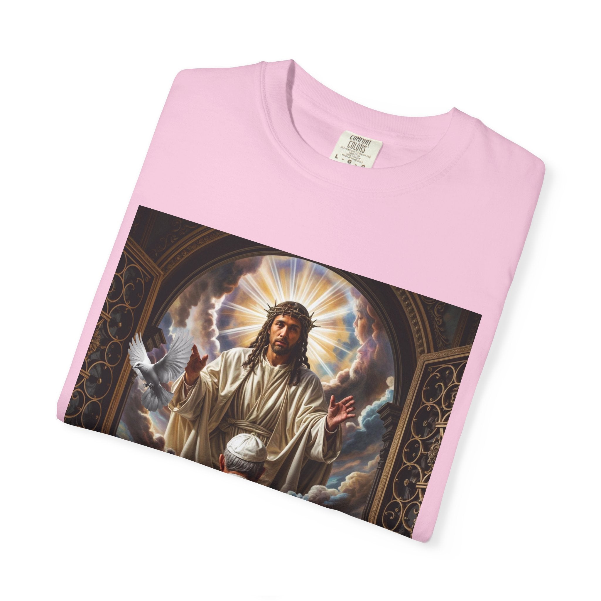 Religious Inspiration T-shirt - Jesus and Pope - Angel Body