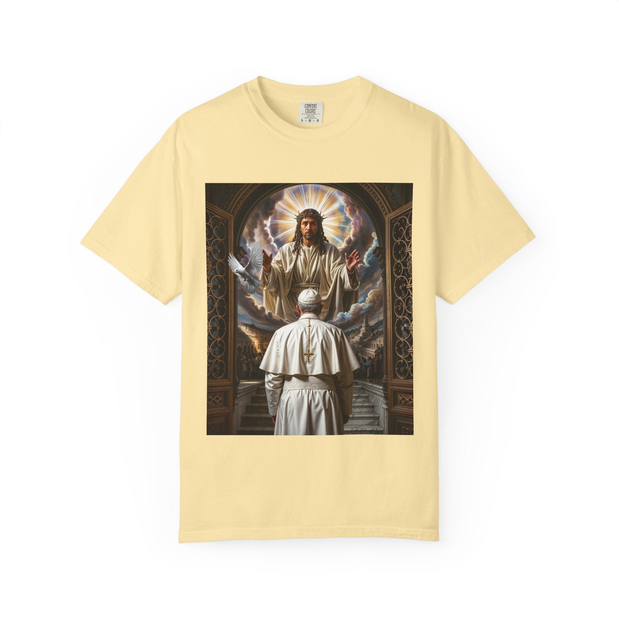 Religious Inspiration T-shirt - Jesus and Pope - Angel Body