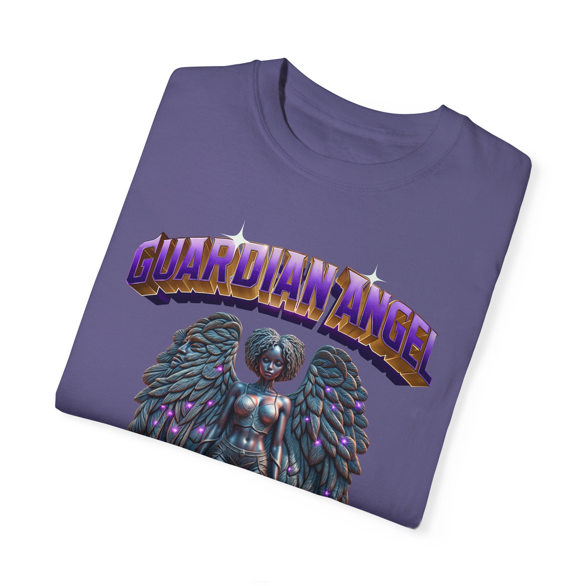 Unisex Garment-Dyed T-shirt With the title Guardian Angel - Angel Body