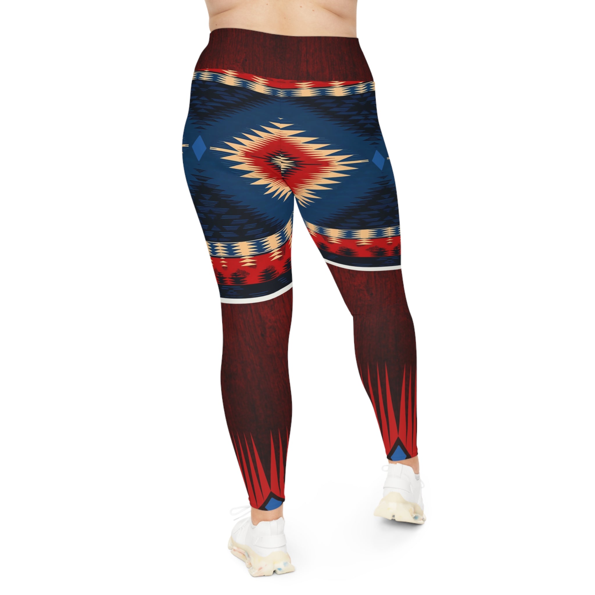 Tribal Print Plus Size Leggings - Stylish and Comfortable Activewear - Angel Body