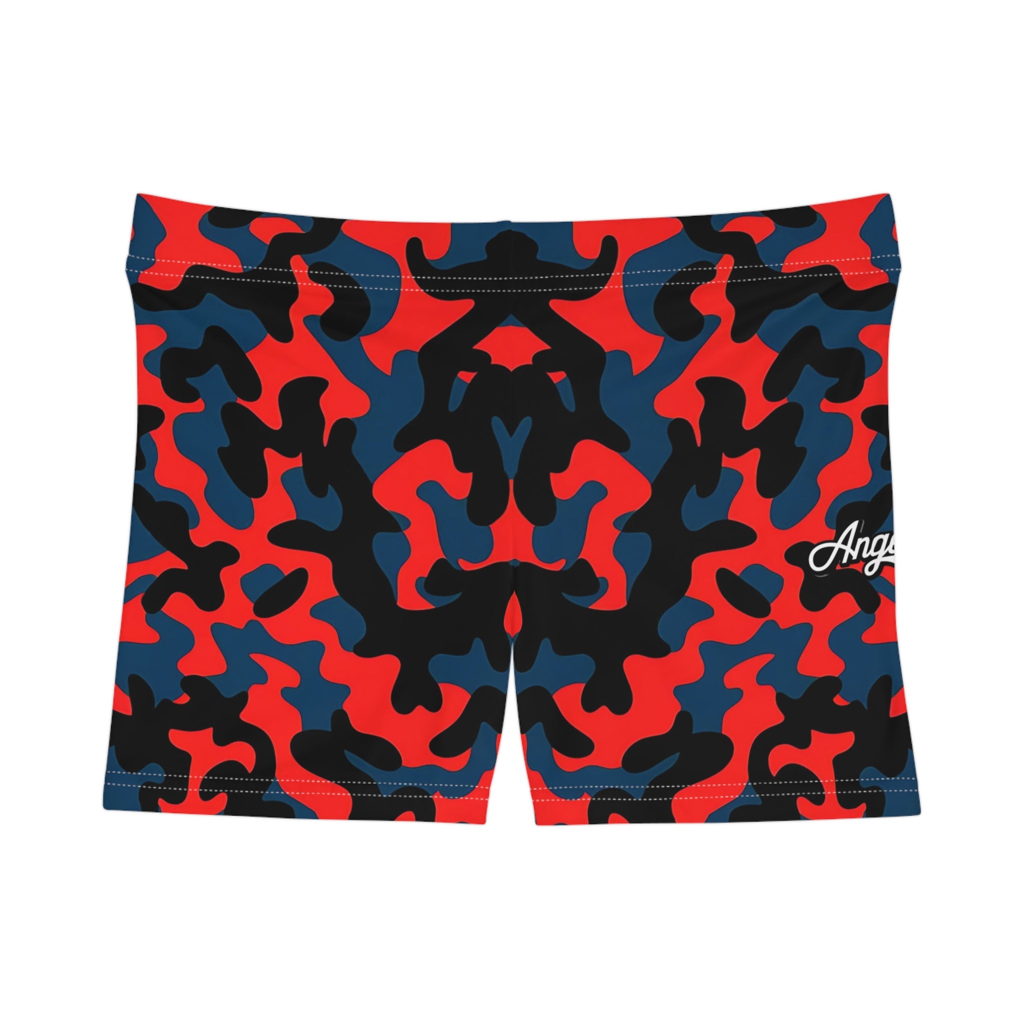 Bold Camo Women's Active Shorts for Fitness and Leisure - Angel Body