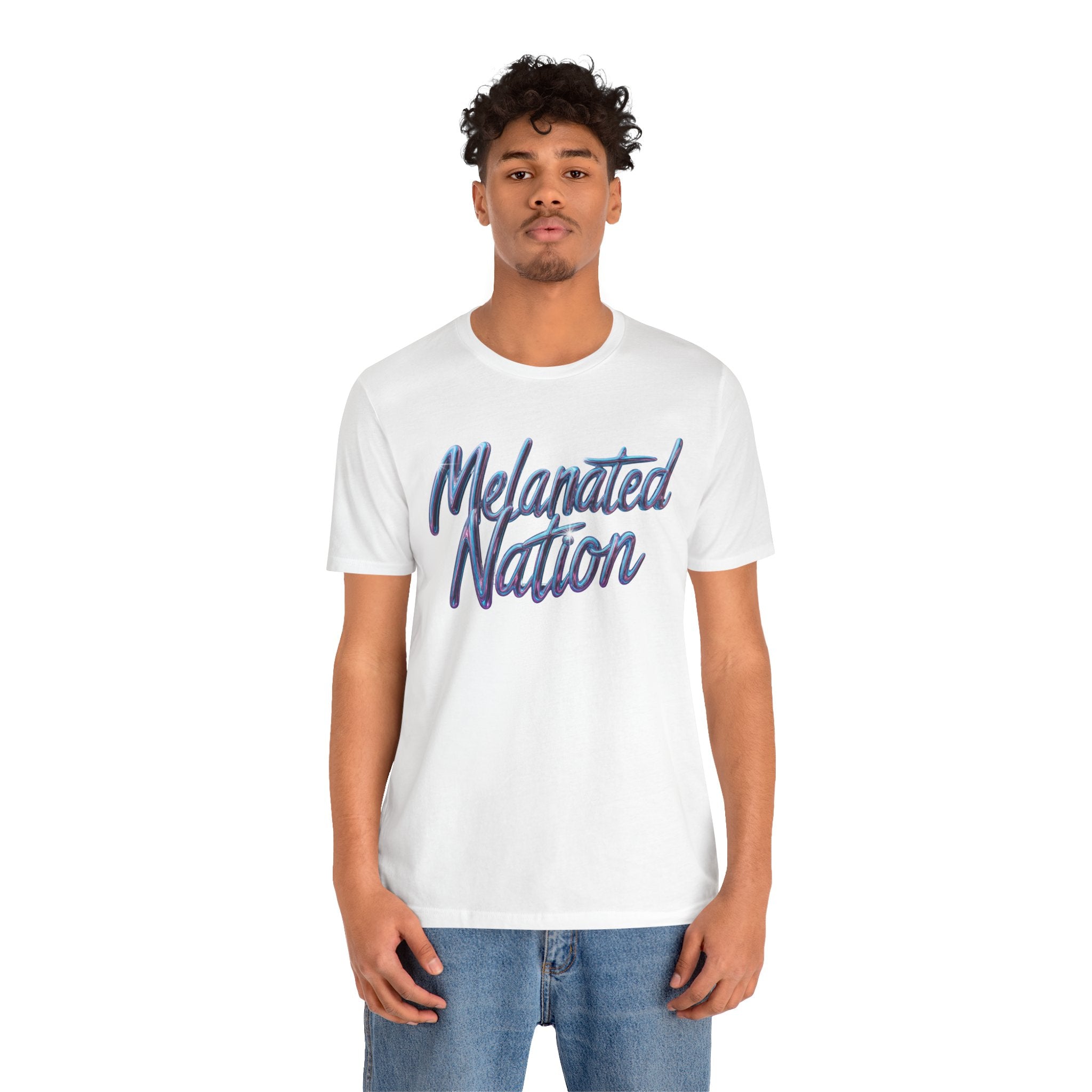 Unisex Jersey Short Sleeve Tee Melanated Nation - Angel Body