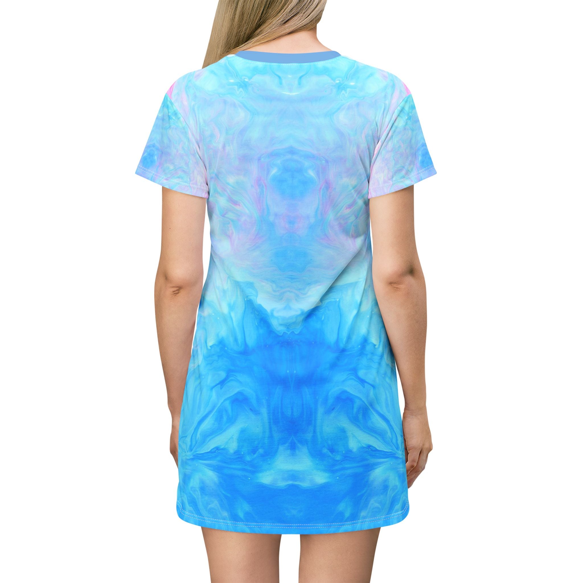 Ice Cream Vibe T-Shirt Dress - "Give Me Some Sugar" - Fun Summer Style - Angel Body