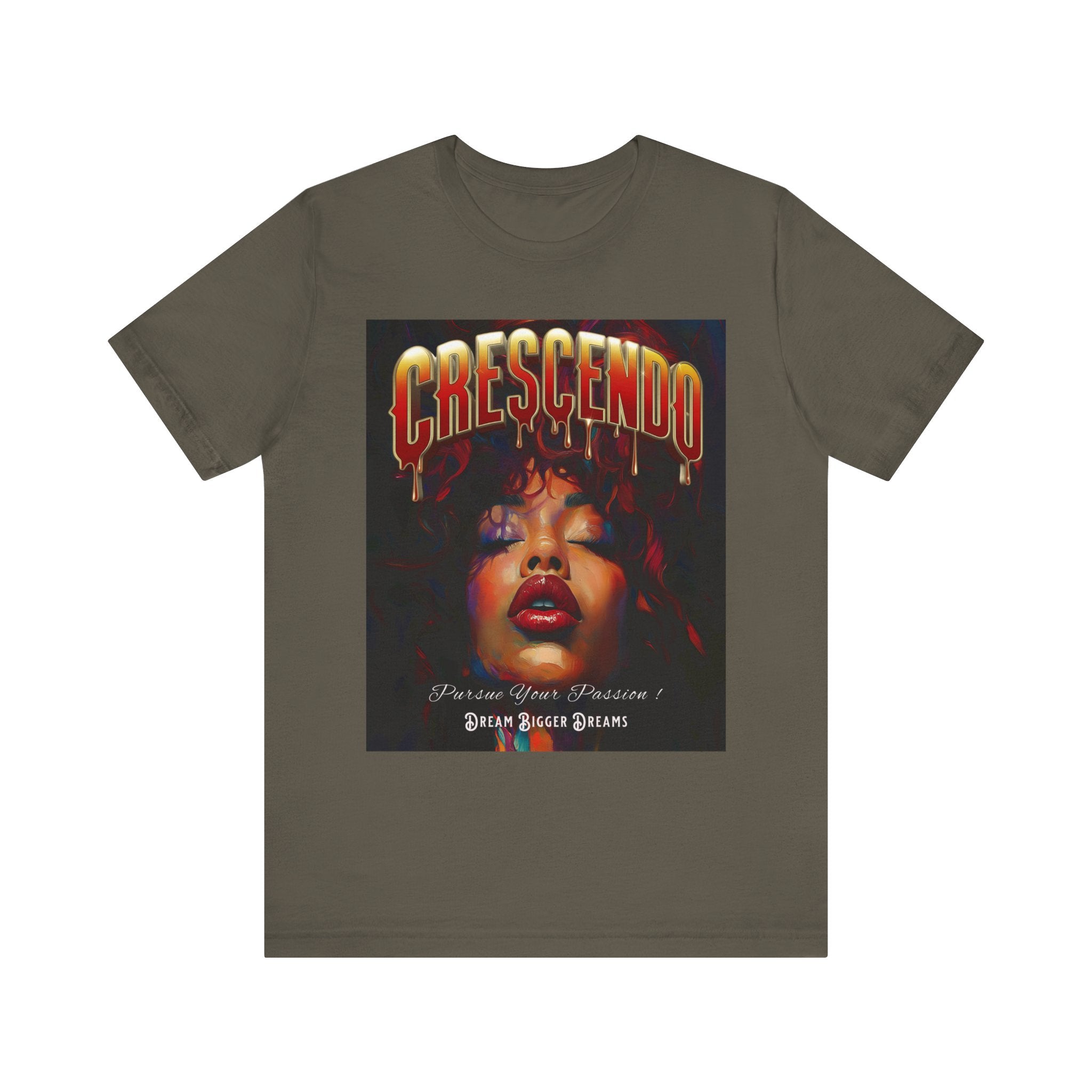 Crescendo Unisex Tee Word play message That means take your life to the highest hight's - Angel Body
