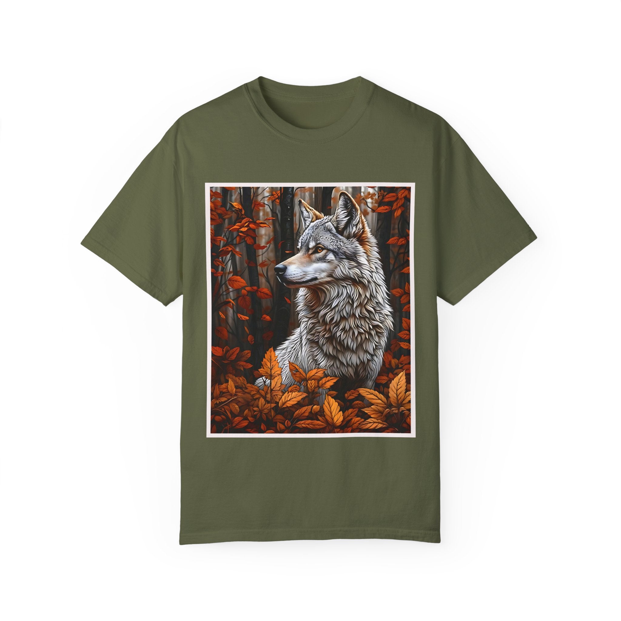 Wolf Art Unisex Garment-Dyed T-Shirt | Nature-Inspired Clothing - Angel Body