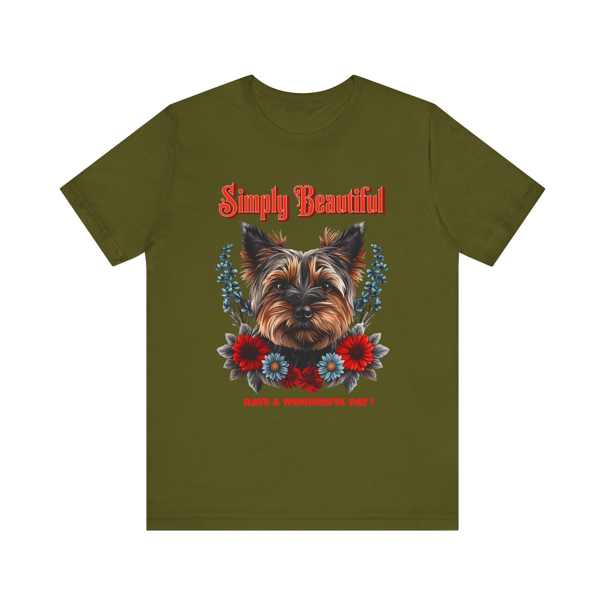Unisex Jersey Short Sleeve Tee Simply Beautiful Yorkshire Puppy - Angel Body