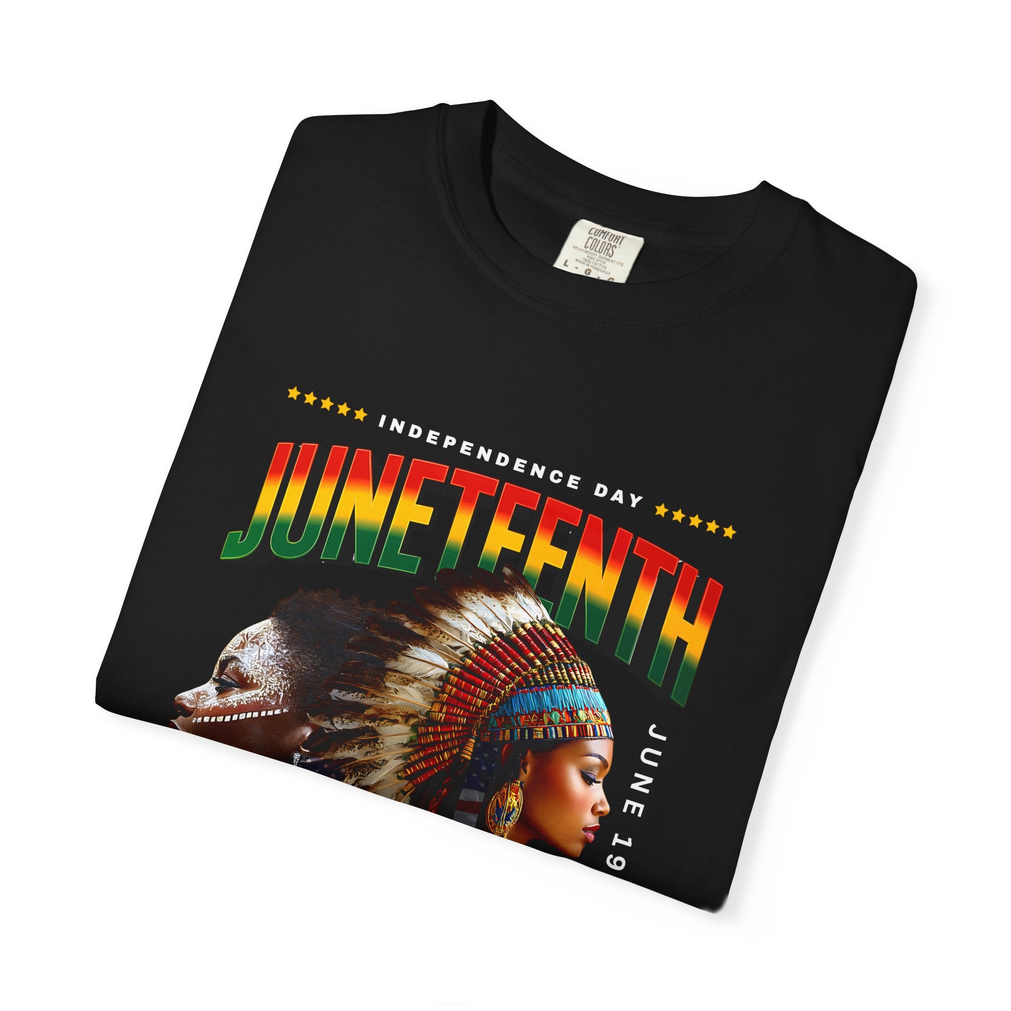 Juneteenth Celebration T-Shirt, Unisex Garment-Dyed Tee, Inclusive Pride Apparel, Heritage Shirt, Freedom Festival Wear - Angel Body