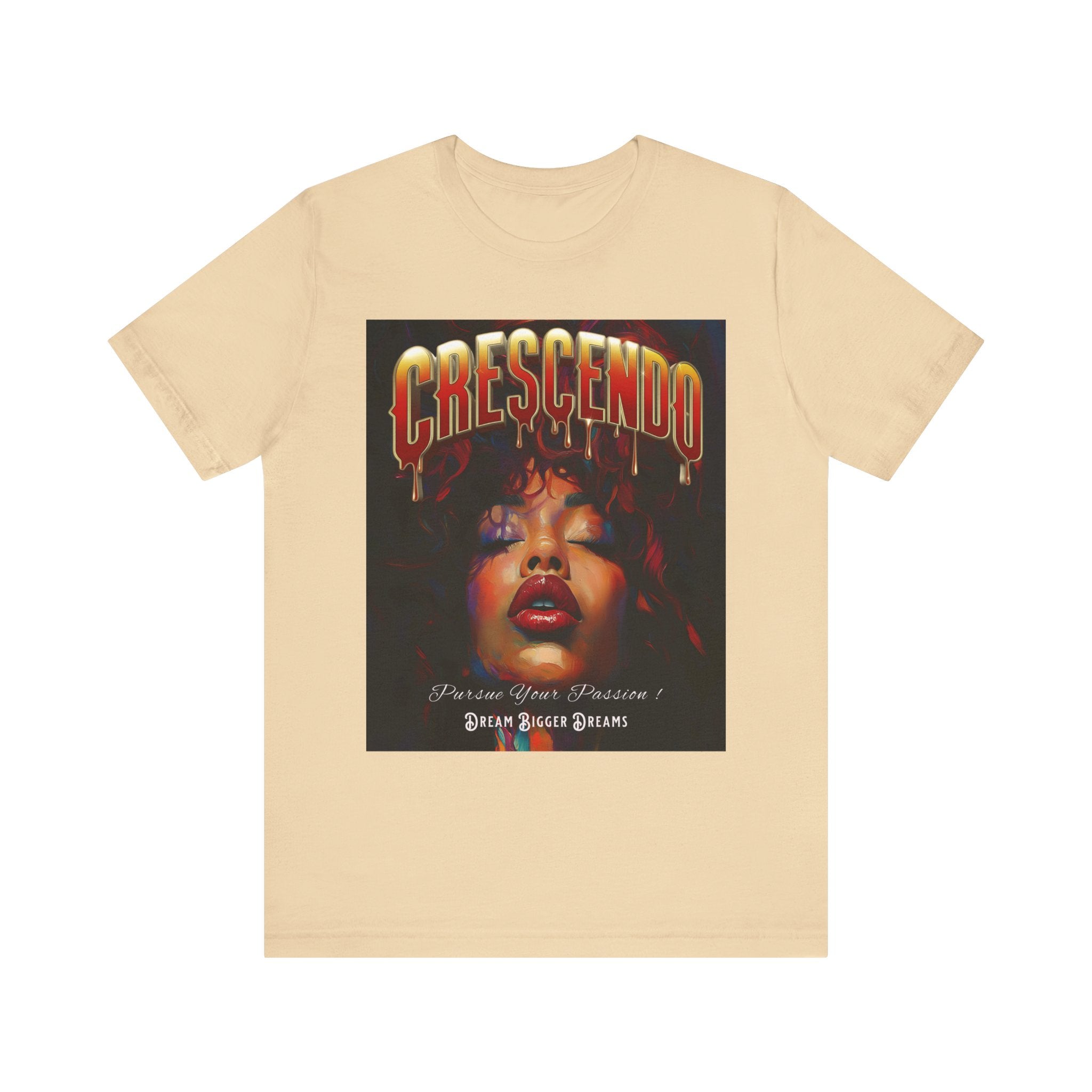 Crescendo Unisex Tee Word play message That means take your life to the highest hight's - Angel Body