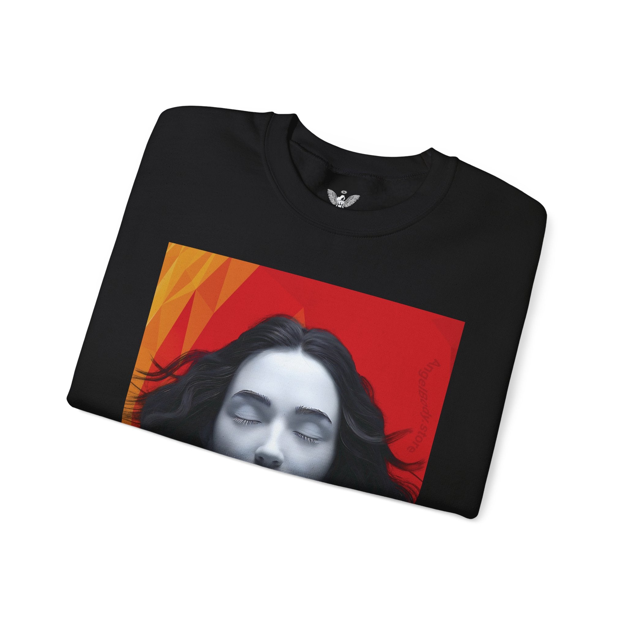 Abstract Art & Floral Sweatshirt - Angel Body