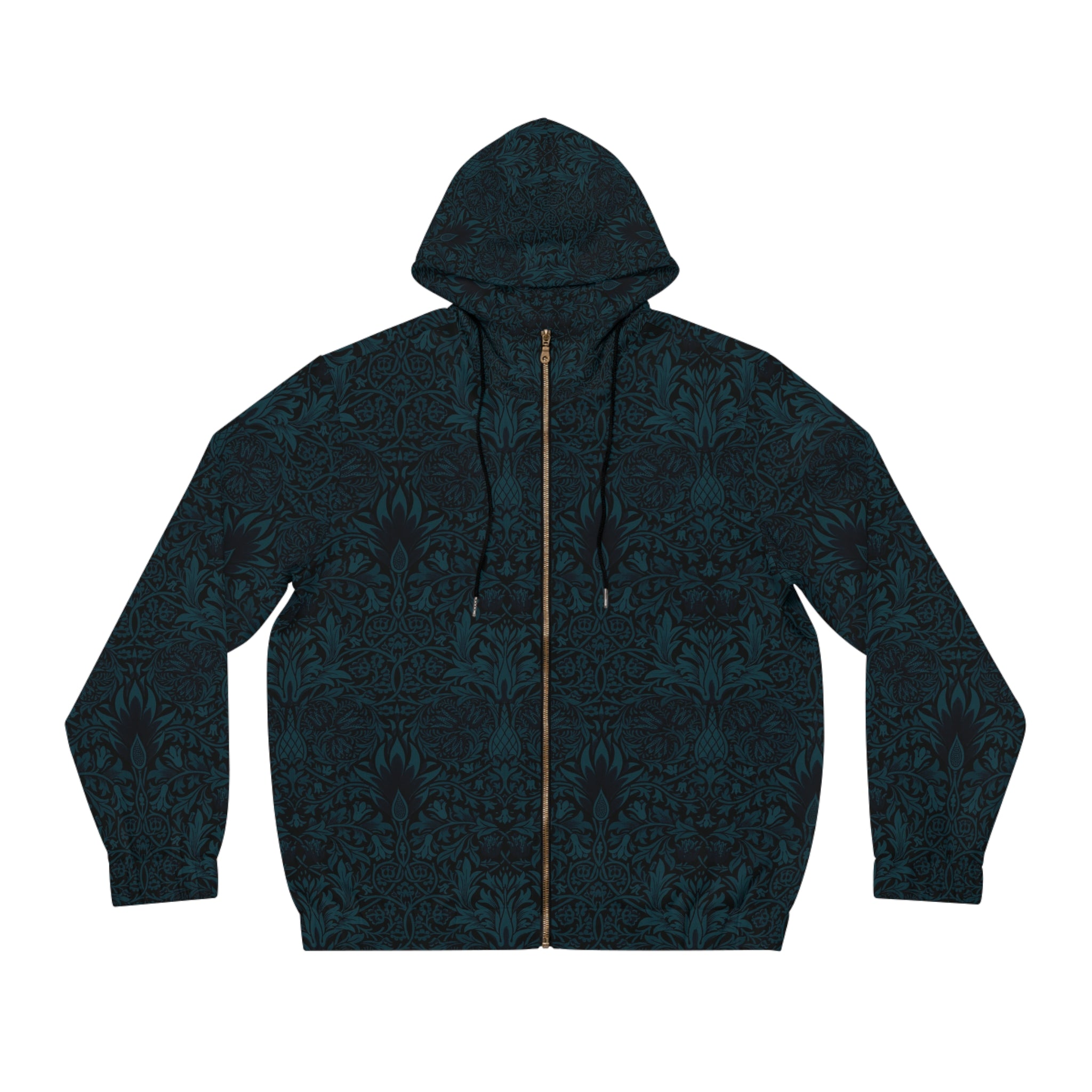 Inspirational Men's Full-Zip Hoodie - Believing in Yourself Design - Angel Body