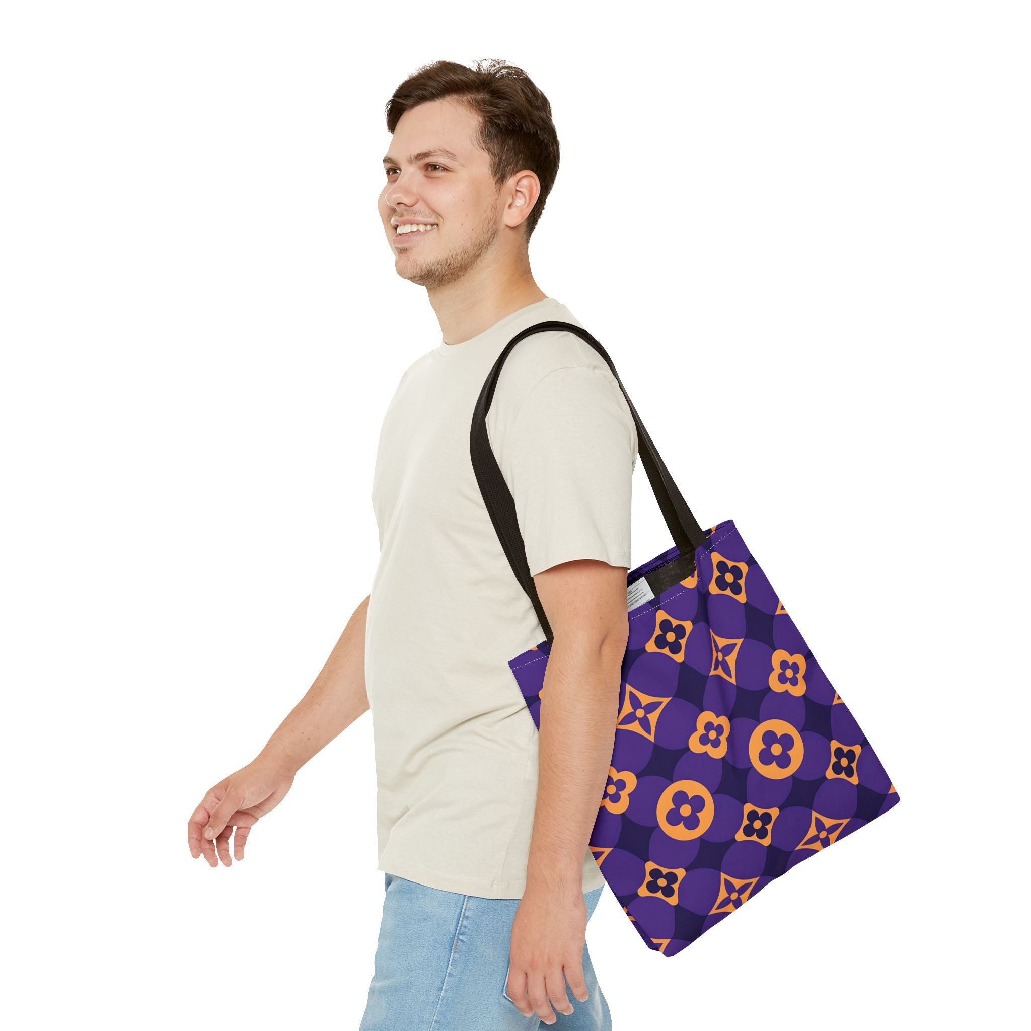 Colorful Floral Pattern Tote Bag - Stylish & Versatile Everyday Bag - Angel Body