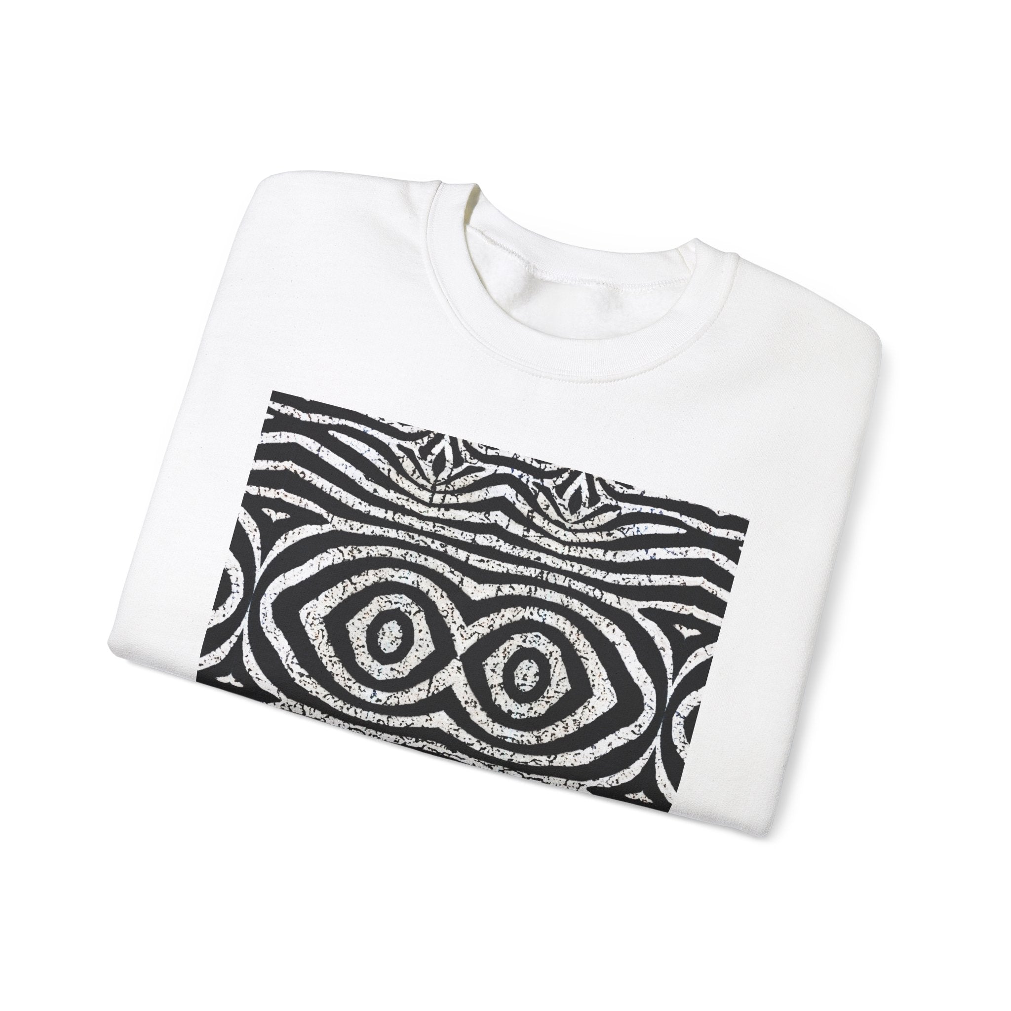 Abstract Tribal Pattern Unisex Heavy Blend Crewneck Sweatshirt - Angel Body