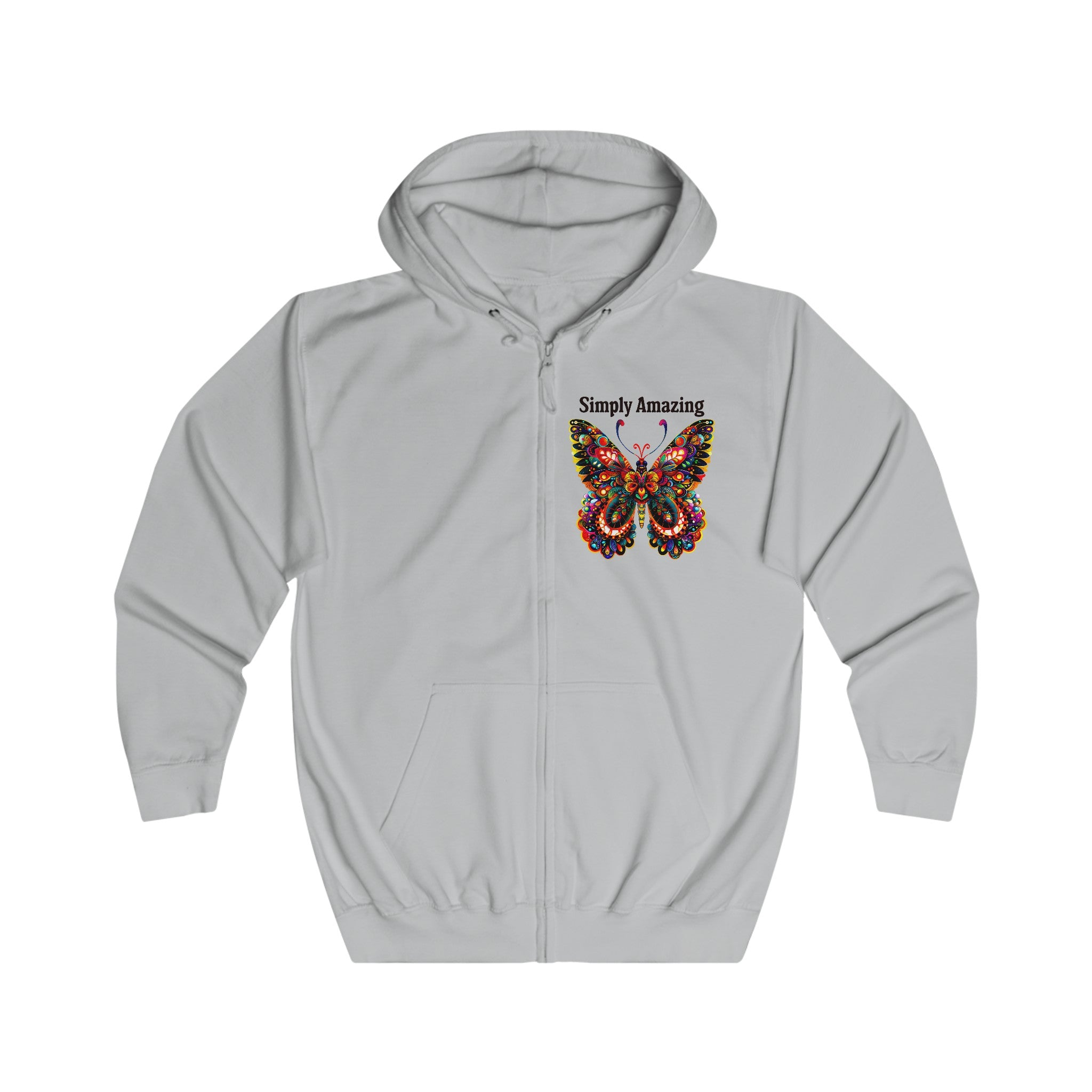 Unisex Full Zip Hoodie - Angel Body