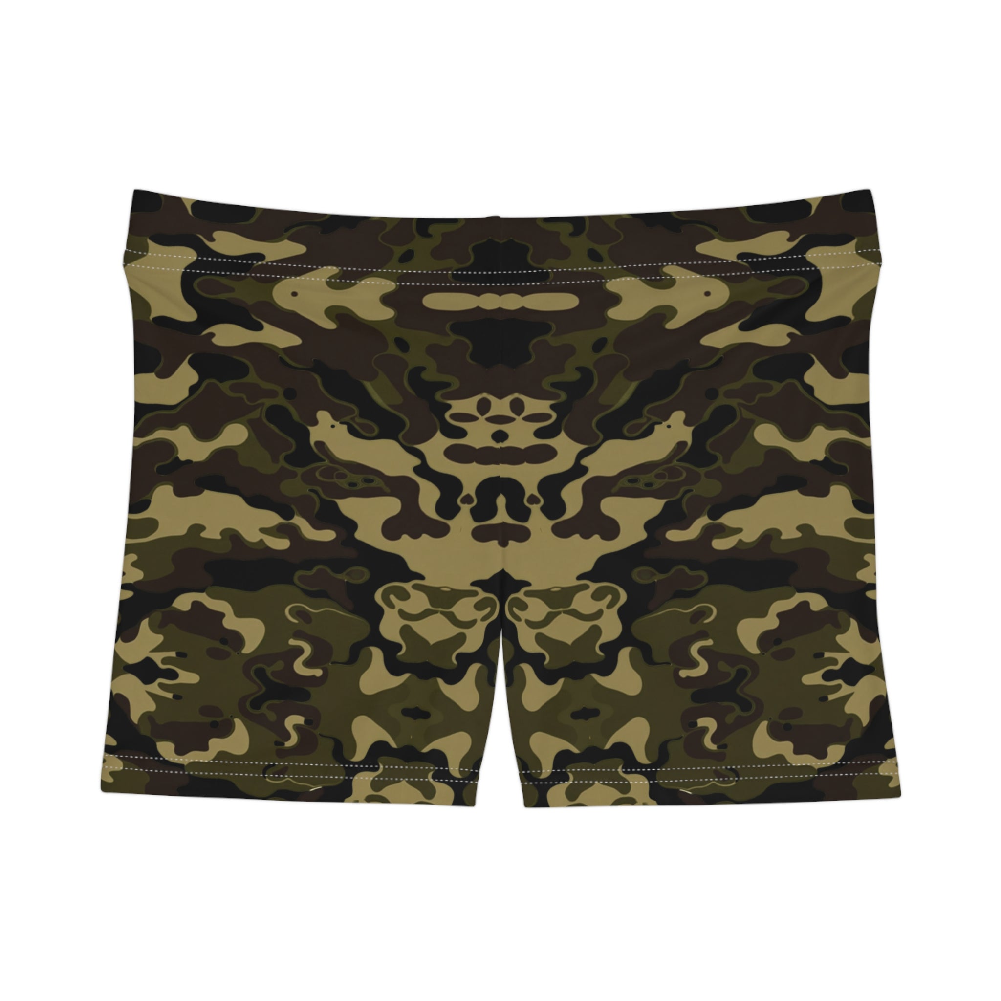 Camo Print Women's Athletic Shorts - Stylish & Comfortable for Active Living - Angel Body