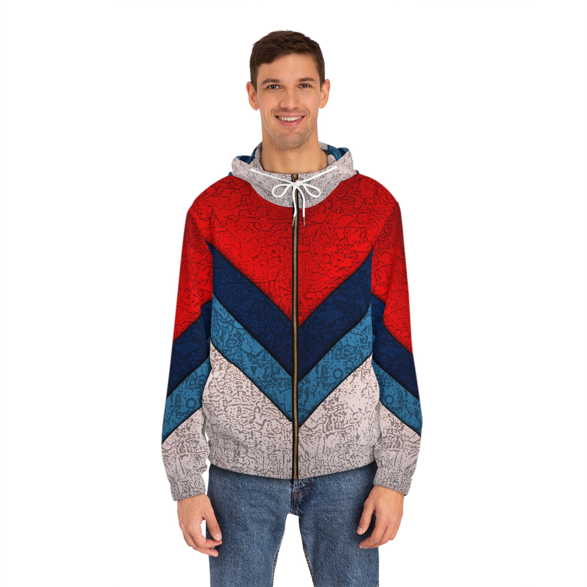Full-Zip Hoodie Eye Got You Graphic Trendy Men's - Angel Body
