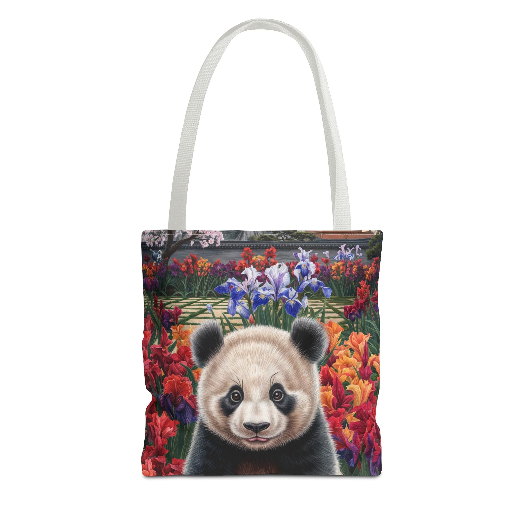 Adorable Panda Tote Bag - Floral Design for Animal Lovers - Angel Body