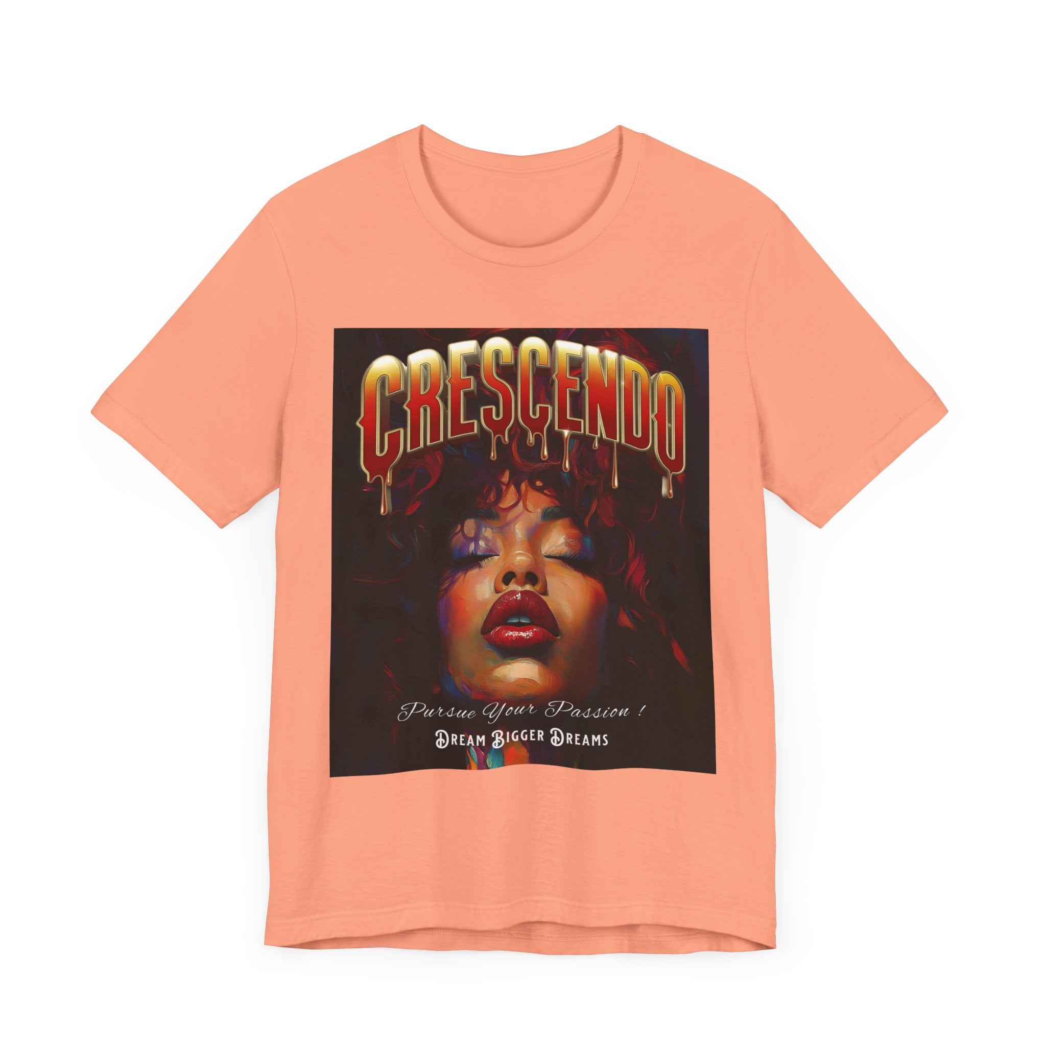 Crescendo Unisex Tee Word play message That means take your life to the highest hight's - Angel Body