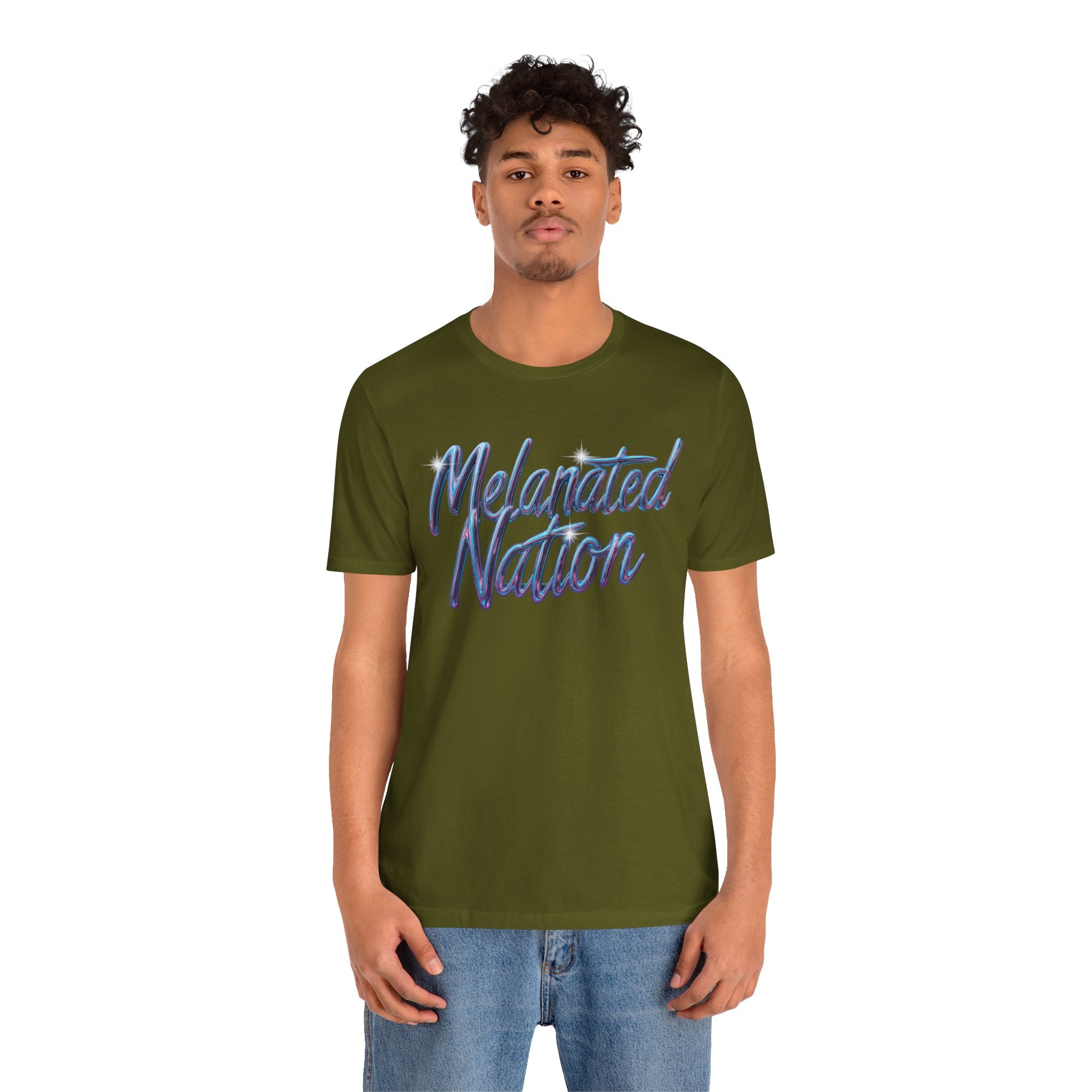 Unisex Jersey Short Sleeve Tee Melanated Nation - Angel Body