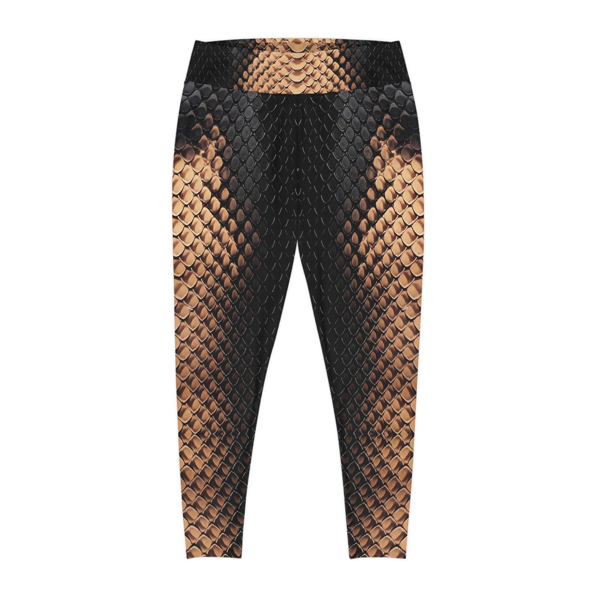 Plus Size Snake Print Leggings for Stylish Comfort - Angel Body