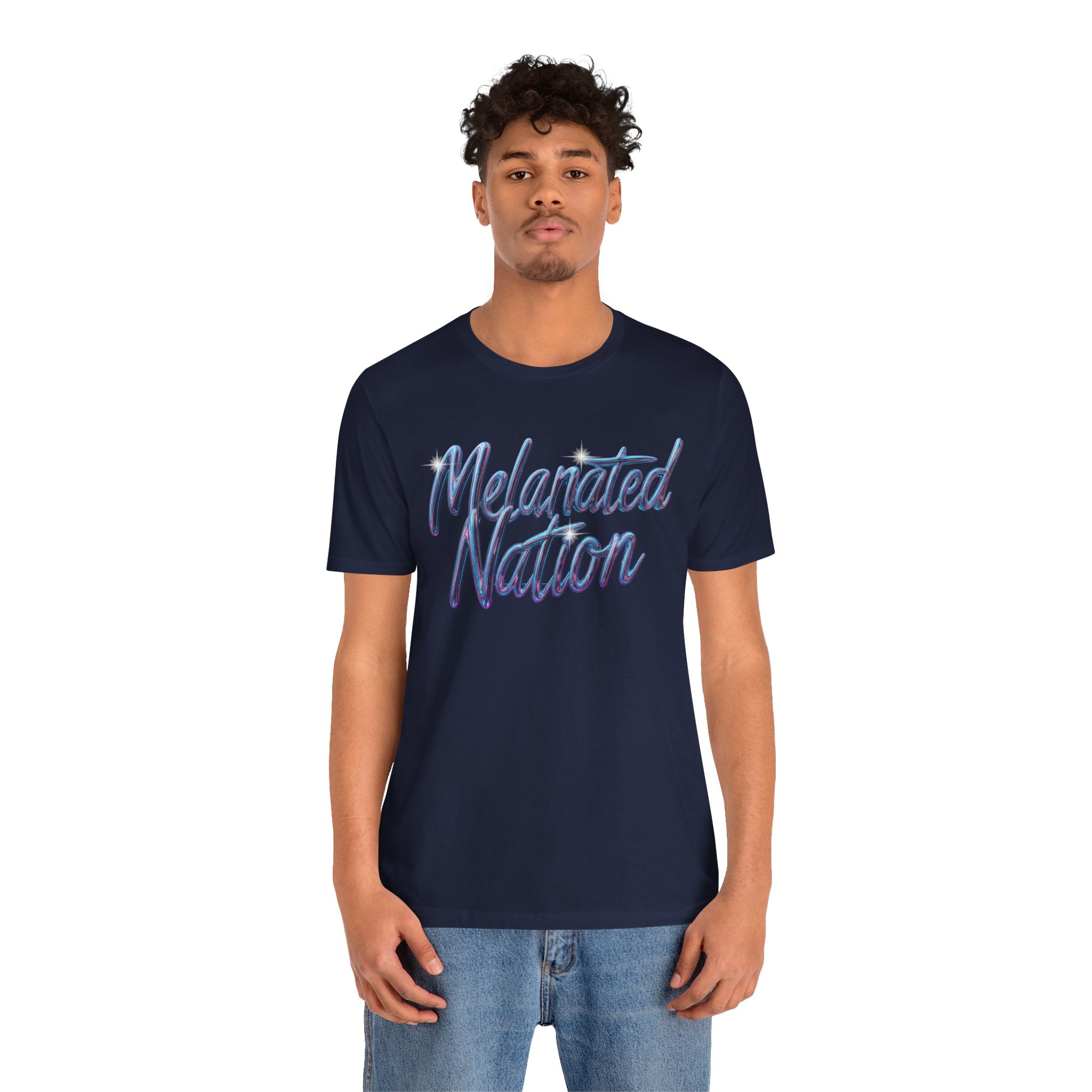 Unisex Jersey Short Sleeve Tee Melanated Nation - Angel Body