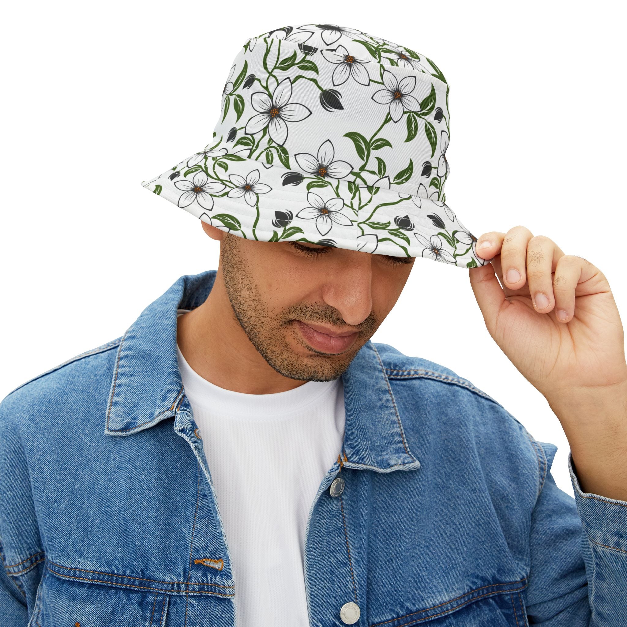 Floral Print Bucket Hat, Summer Accessory, Festival Wear, Garden Party Hat, Gift for Nature Lovers