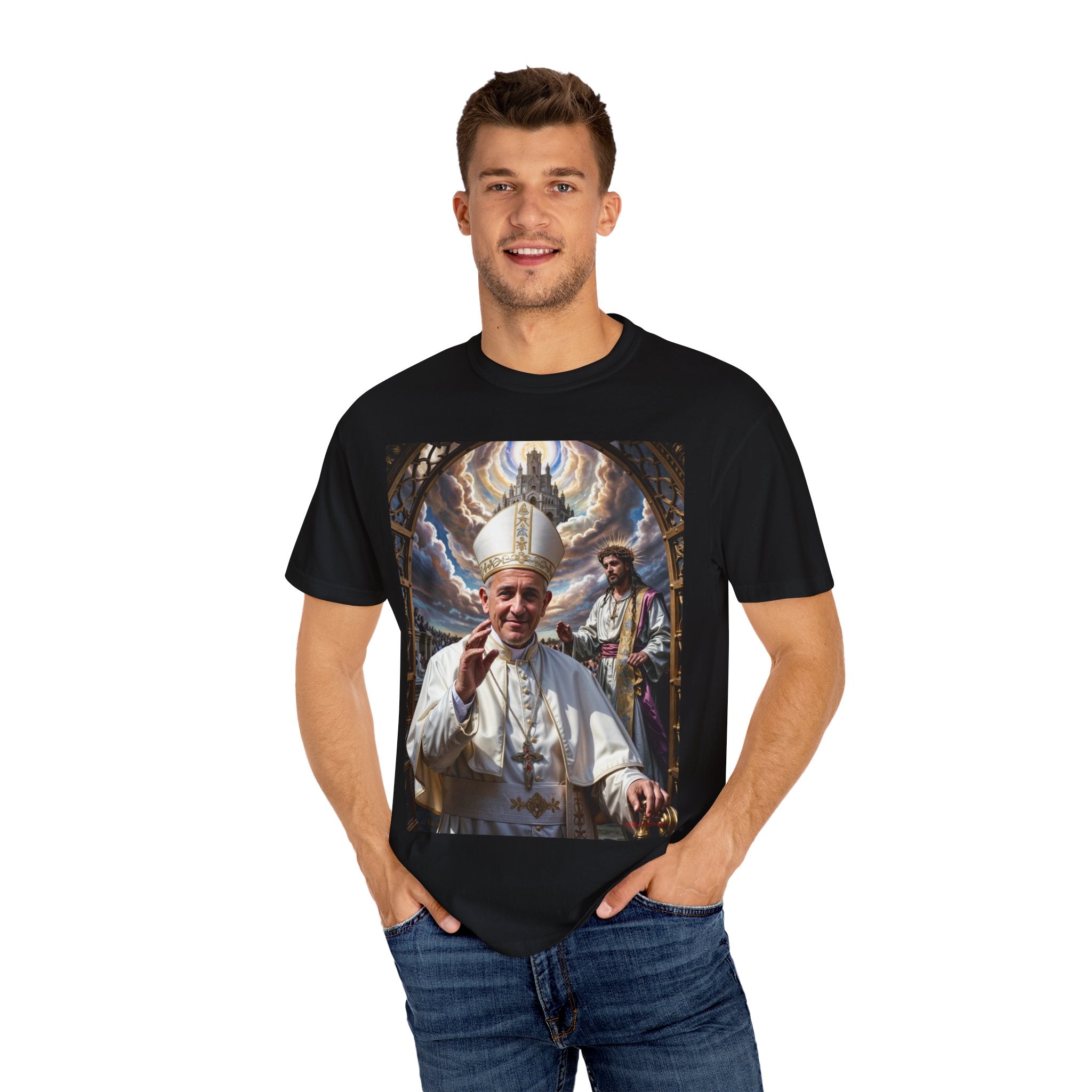 Religious Inspirational Pope Unisex T-Shirt - Angel Body