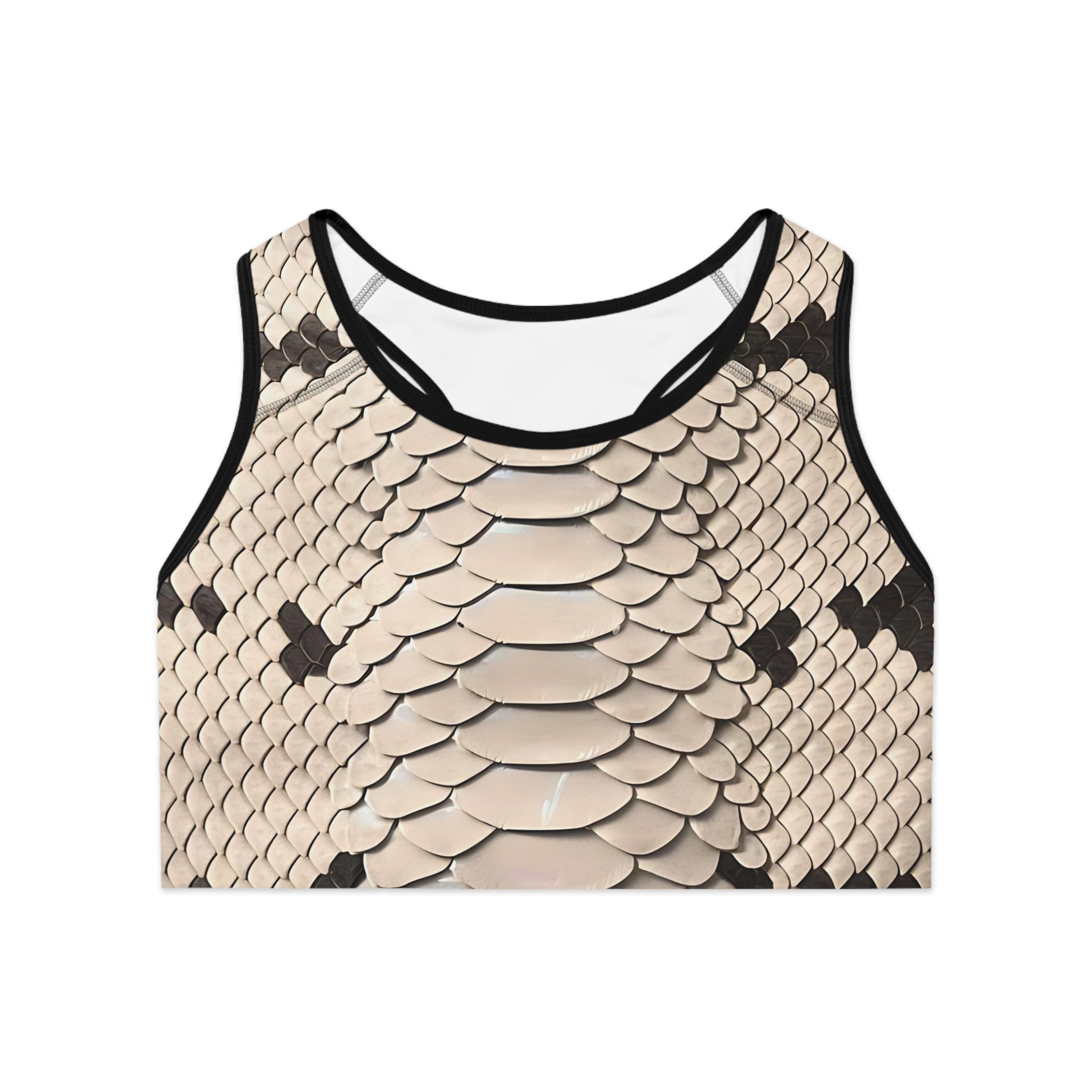 Stylish Snake Print Sports Bra for Athleisure and Activewear