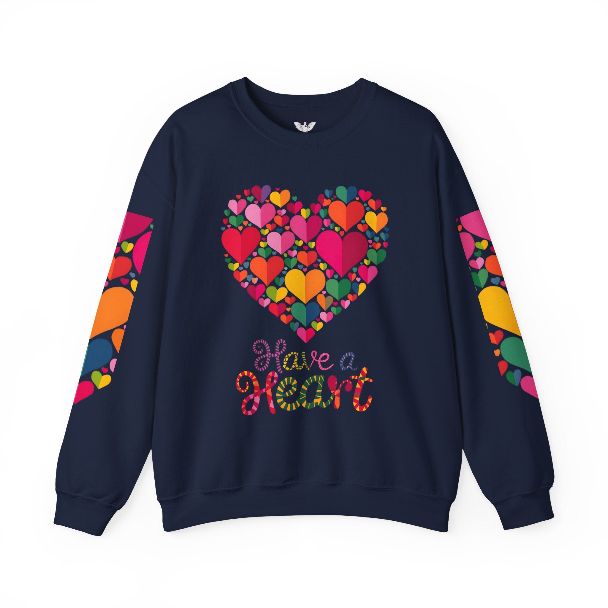 Have a Heart Unisex Sweatshirt - Colorful Valentine’s Day Crewneck for Comfort and Love - Angel Body