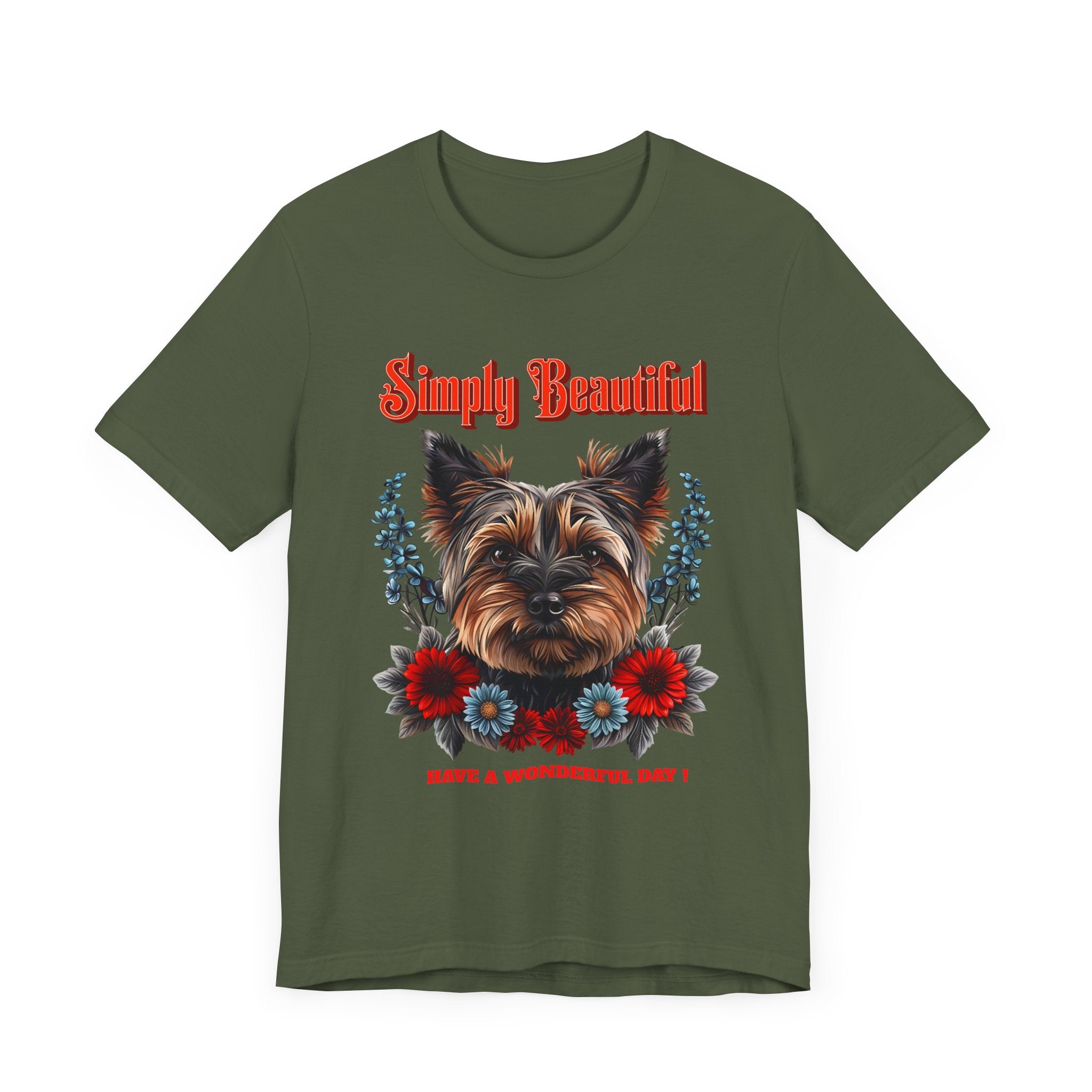 Unisex Jersey Short Sleeve Tee Simply Beautiful Yorkshire Puppy - Angel Body