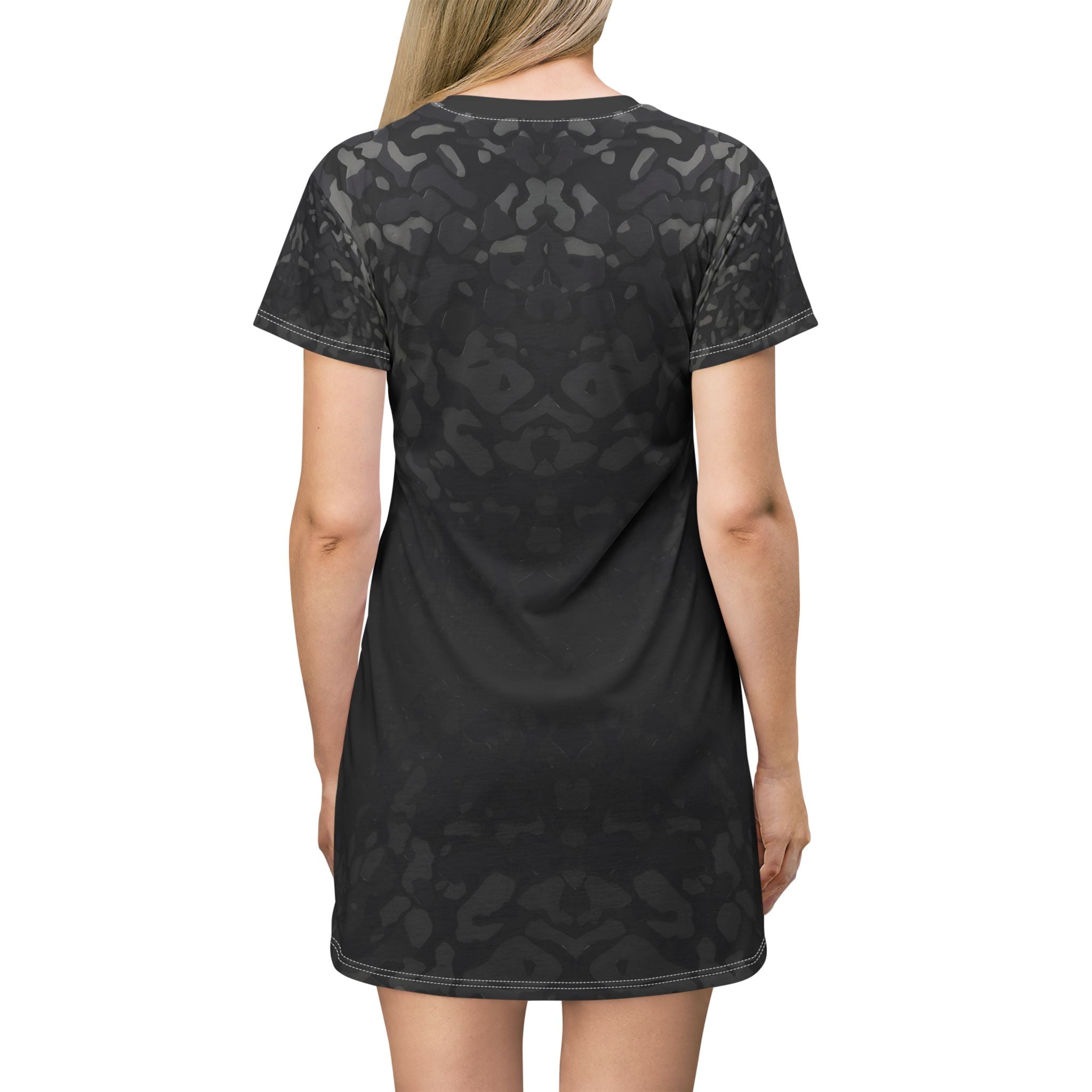 Black Camo T-Shirt Dress | Casual Chic for Everyday Style - Angel Body