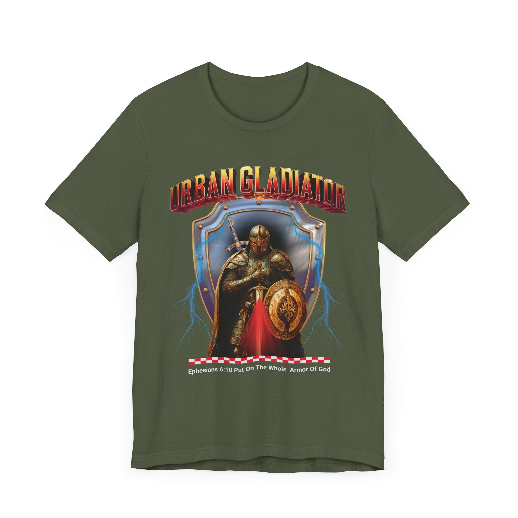 Unisex Jersey Short Sleeve Tee: Colorful Art Put on the whole Armored of God - Angel Body
