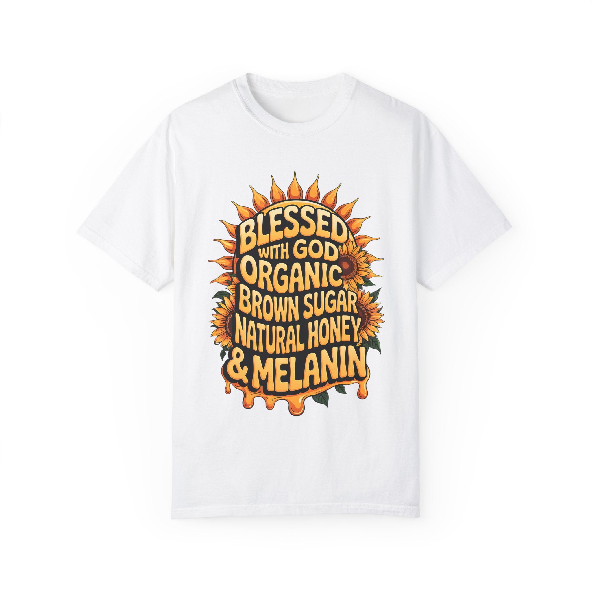Blessed with God Graphic T-Shirt - Organic Honey & Melanin Design