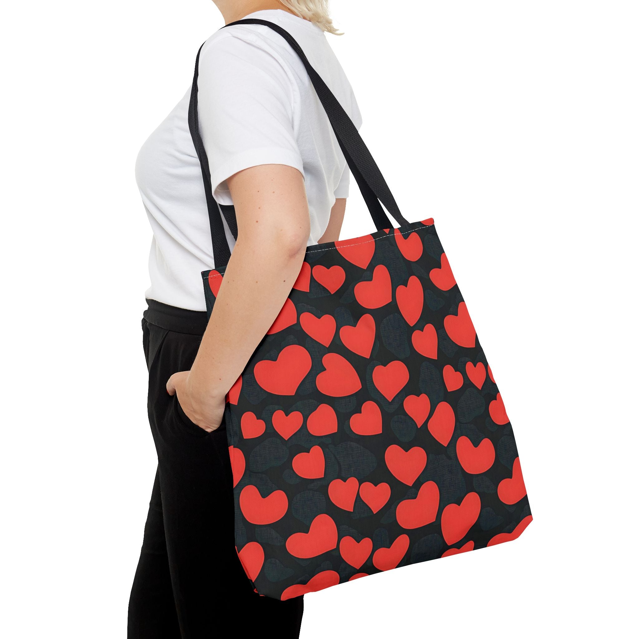 Heart Pattern Tote Bag - Fun Cute and Stylish - Angel Body
