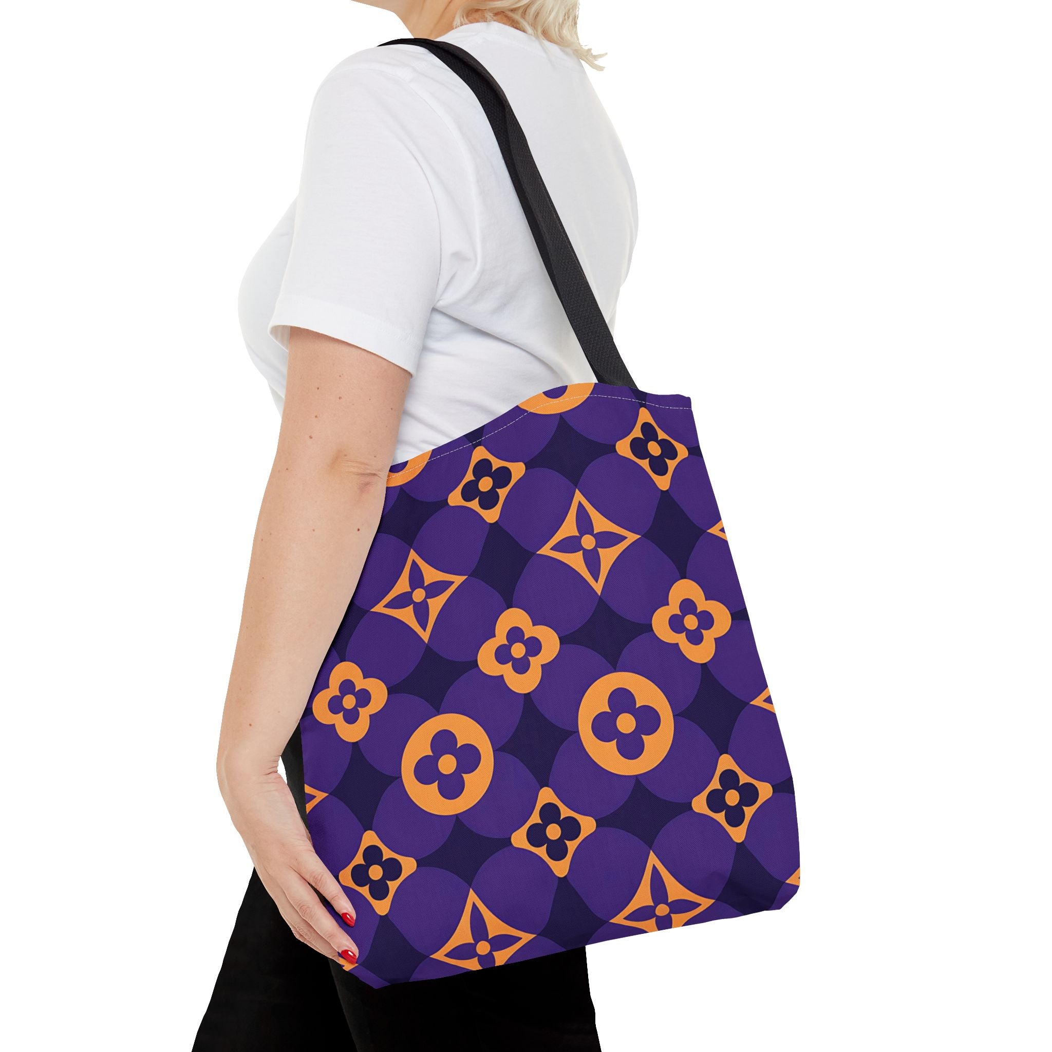 Colorful Floral Pattern Tote Bag - Stylish & Versatile Everyday Bag - Angel Body