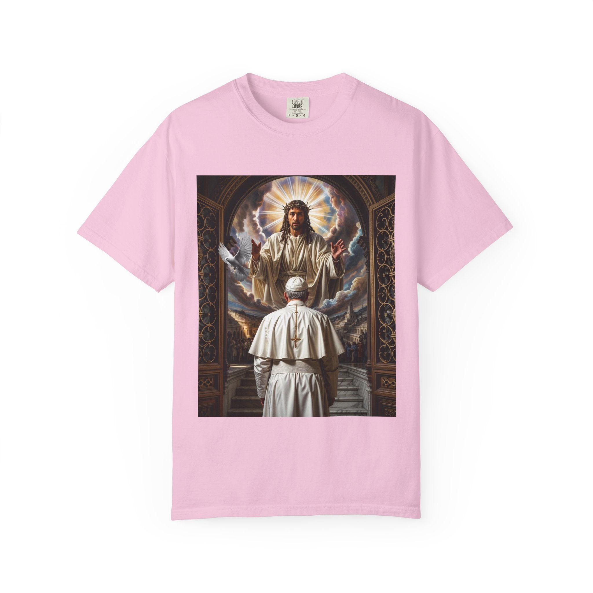 Religious Inspiration T-shirt - Jesus and Pope - Angel Body