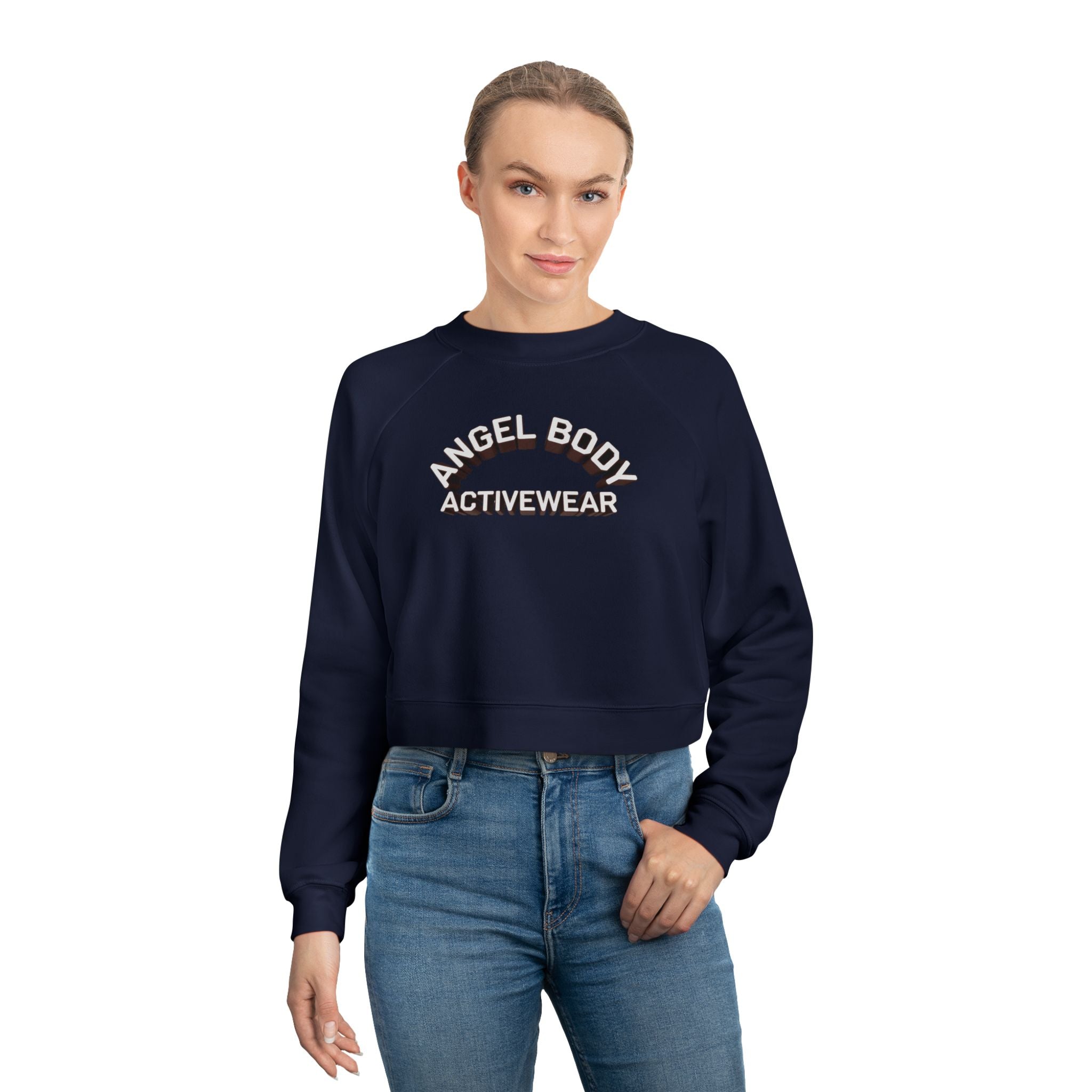 Cropped Fleece Pullover - 'Angel Body' Activewear for Stylish Comfort - Angel Body