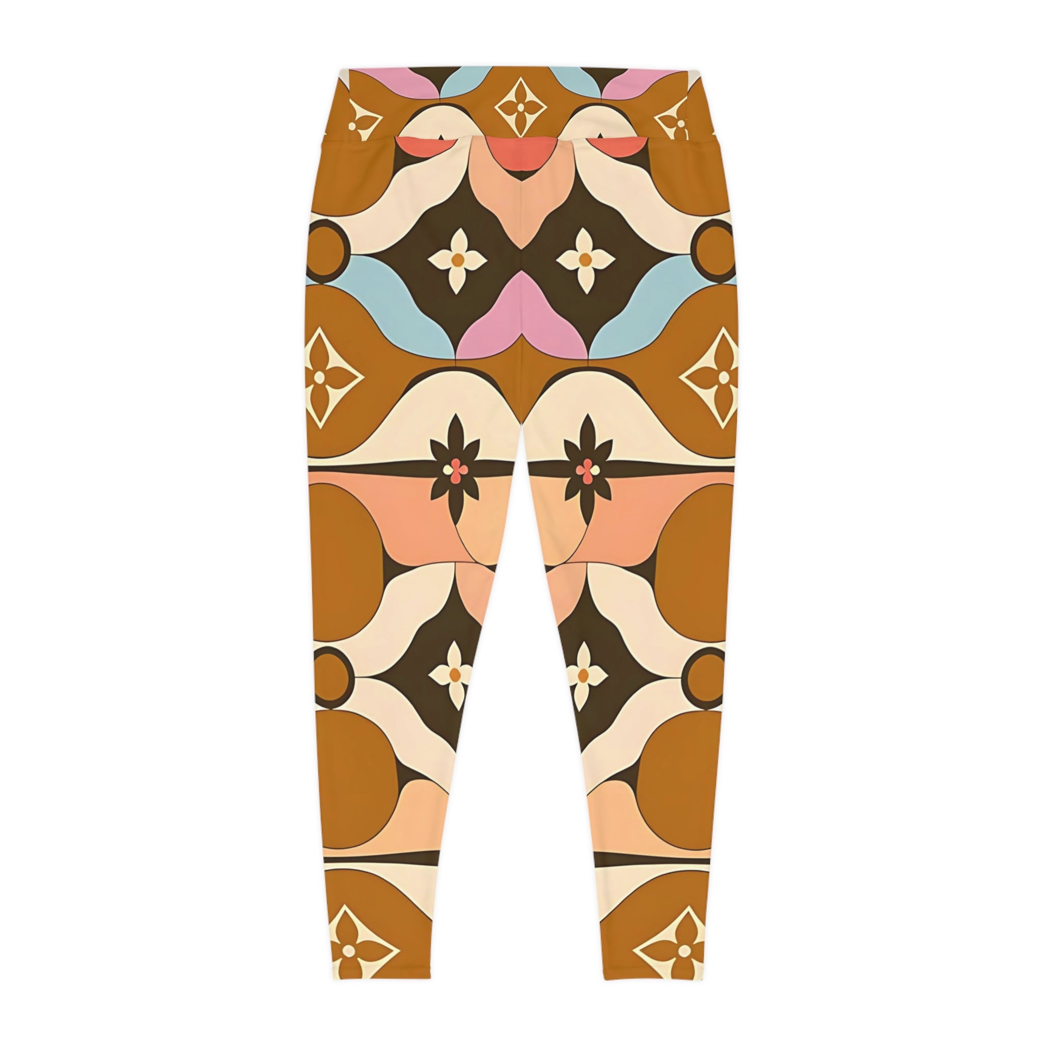 Bohemian Plus Size Leggings - Stylish Floral Print for Comfort & Confidence - Angel Body