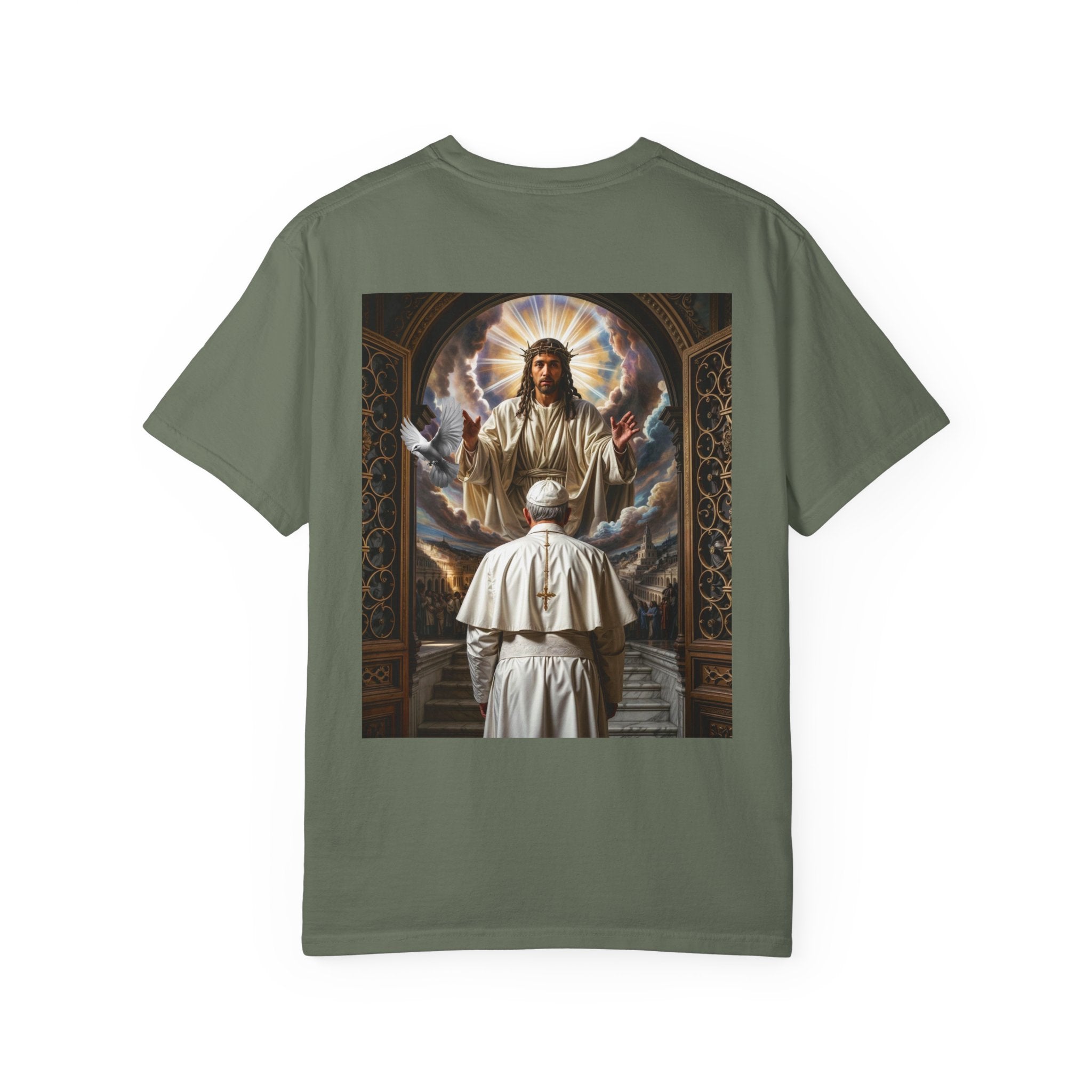 Religious Inspiration T-shirt - Jesus and Pope - Angel Body