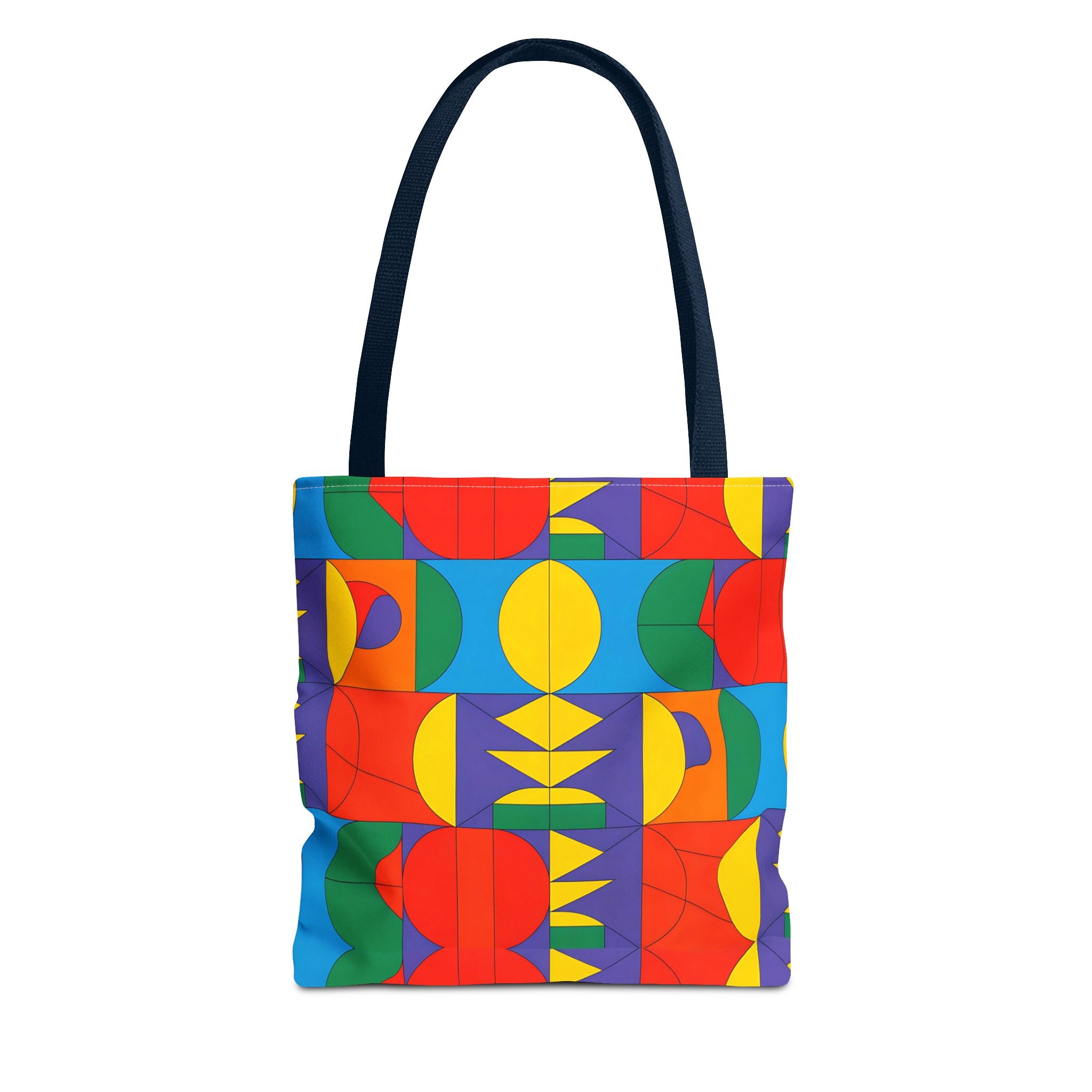 Colorful Geometric Tote Bag - Bold Patterns for Everyday Use - Angel Body