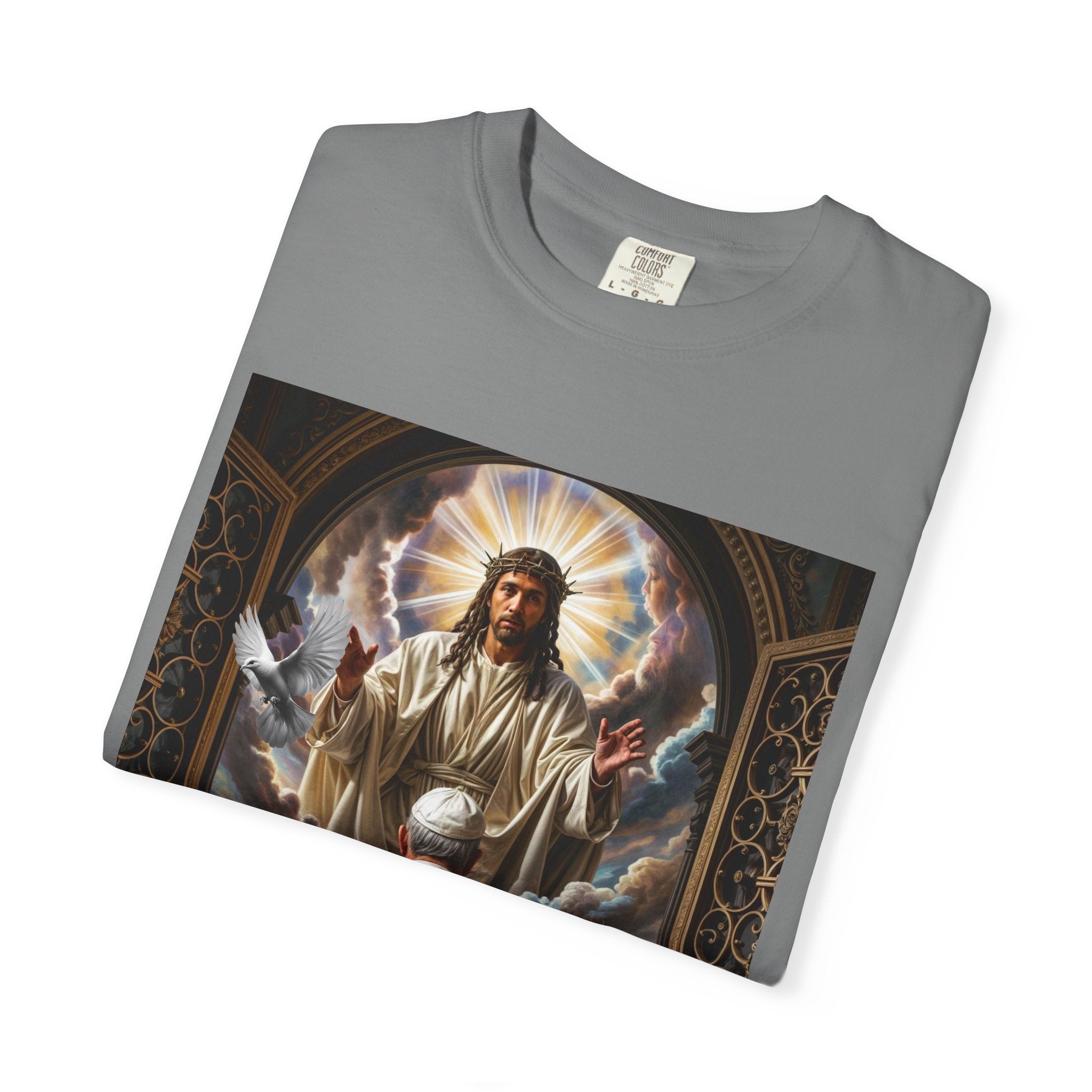 Religious Inspiration T-shirt - Jesus and Pope - Angel Body