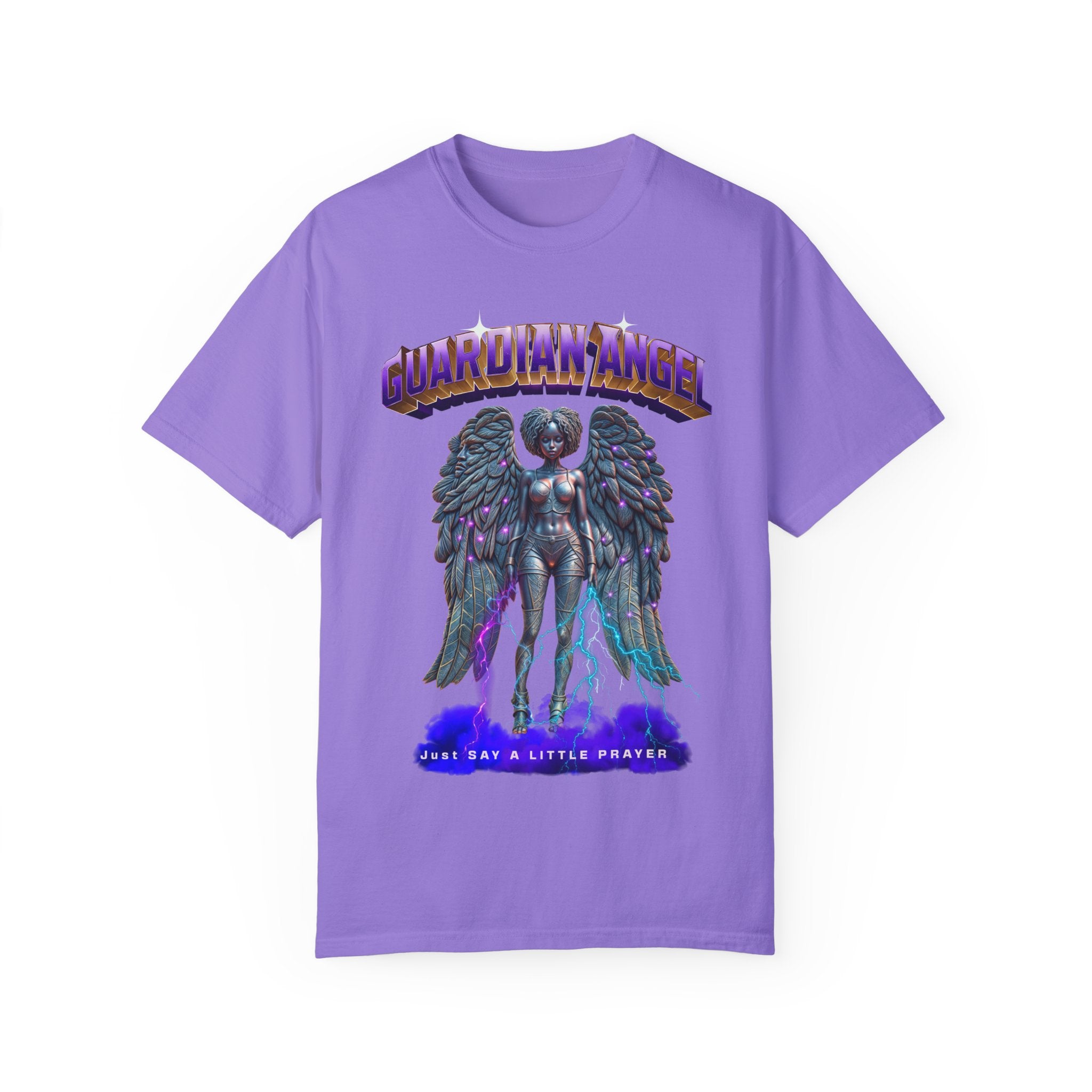 Unisex Garment-Dyed T-shirt With the title Guardian Angel - Angel Body