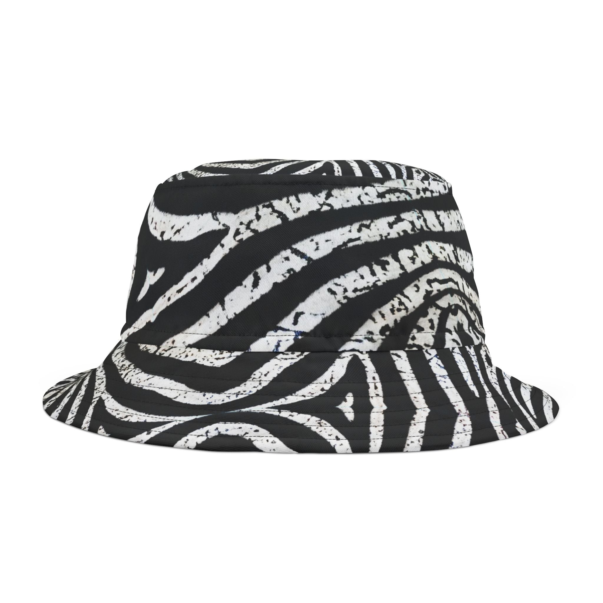 Zebra Print Bucket Hat, Trendy Beach Accessory, Festival Wear, Unisex Hat, Summer Vibes, Stylish Sun Protection