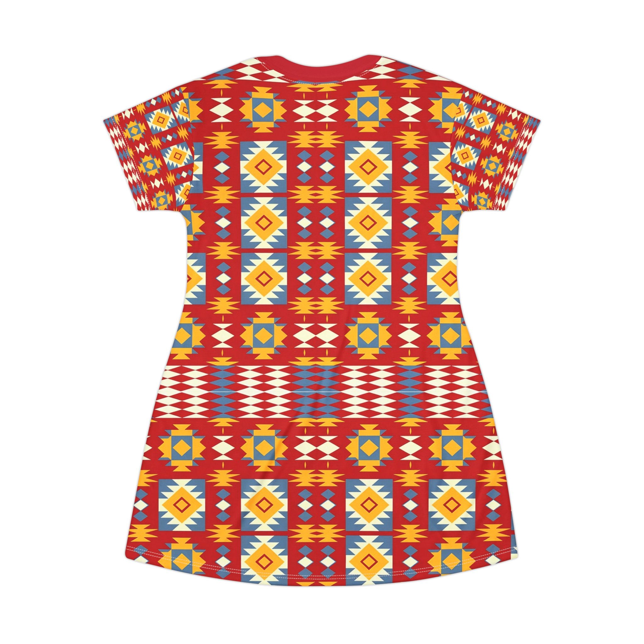 Bohemian Pattern T-Shirt Dress - Vibrant soft and Comfortable Summer Wear - Angel Body
